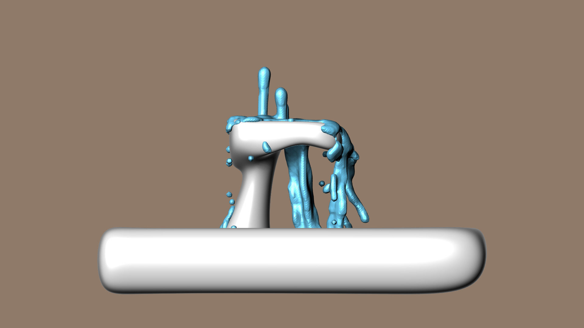 Modern Smooth Fountains 3D model_14
