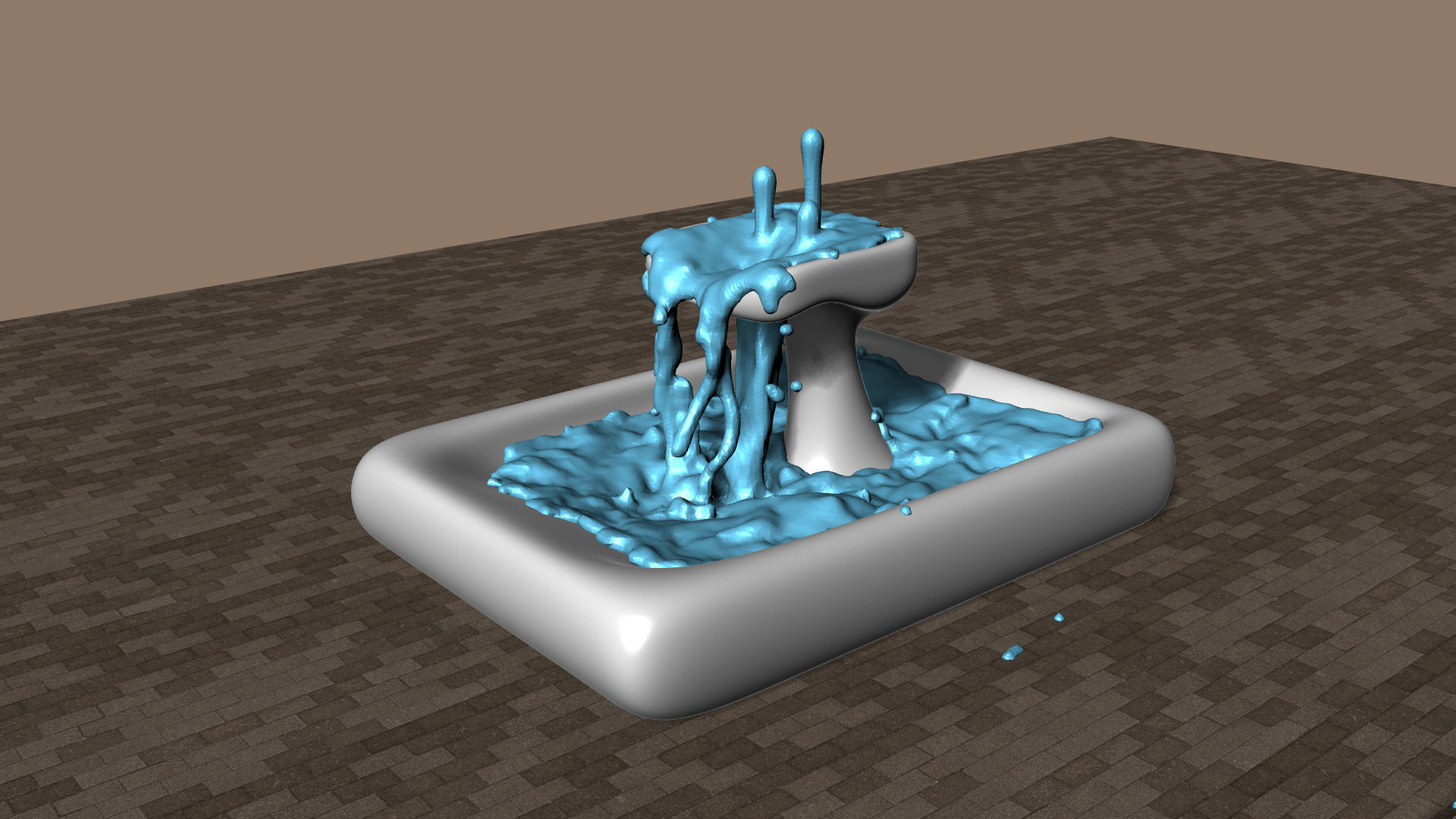 Modern Smooth Fountains 3D model_3