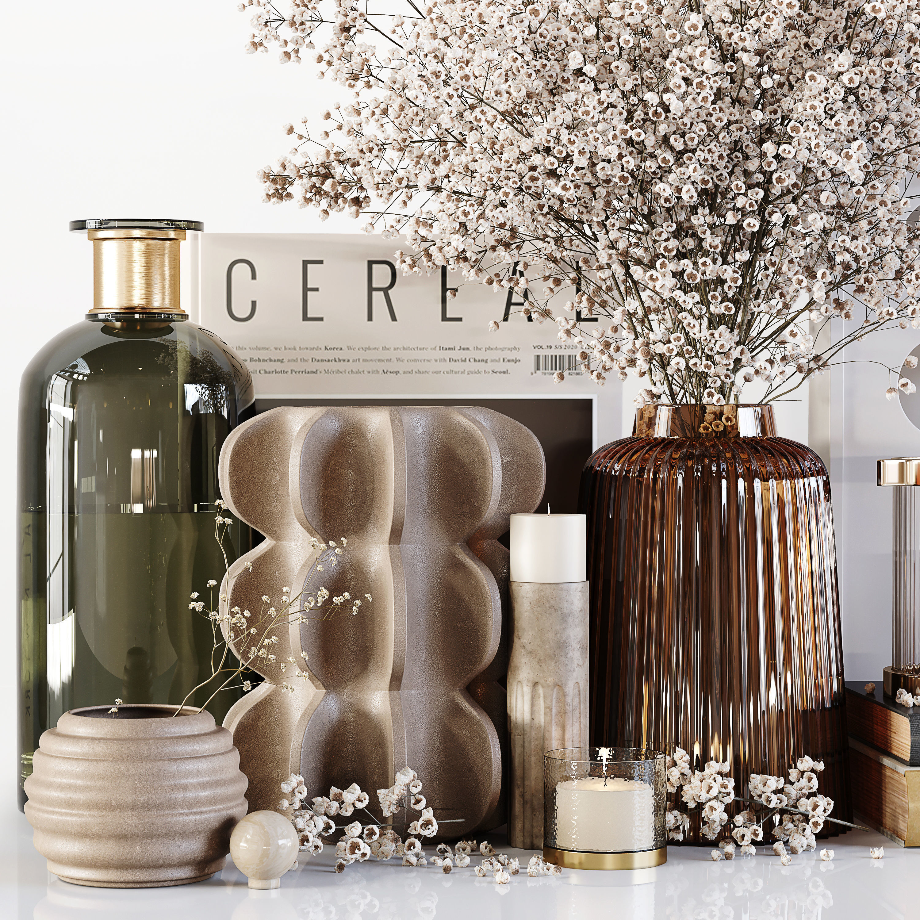 Decorative Set 161 Low-poly 3D model_8