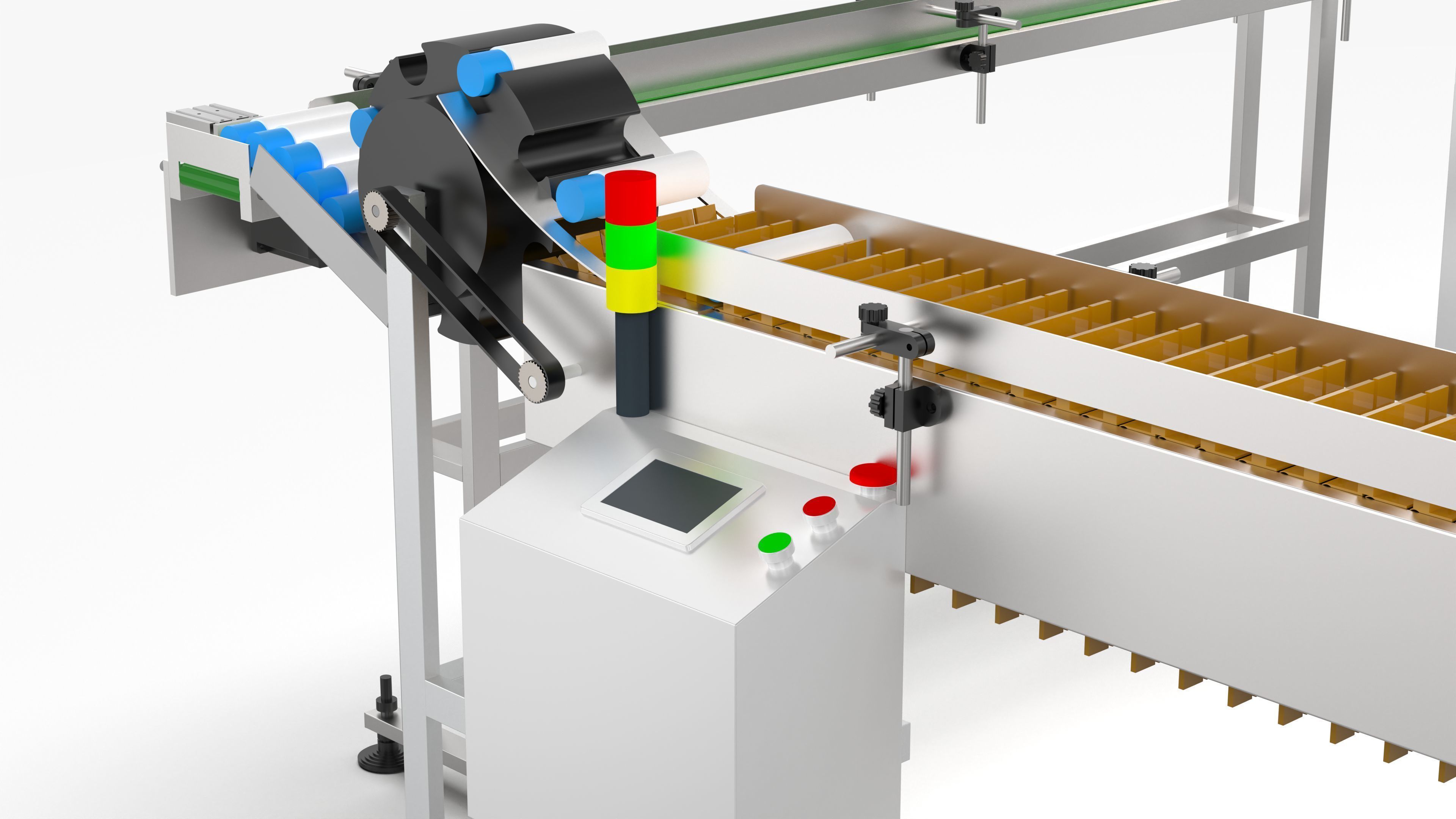 Automatic Candy Processing and Packaging Line 3D model_27