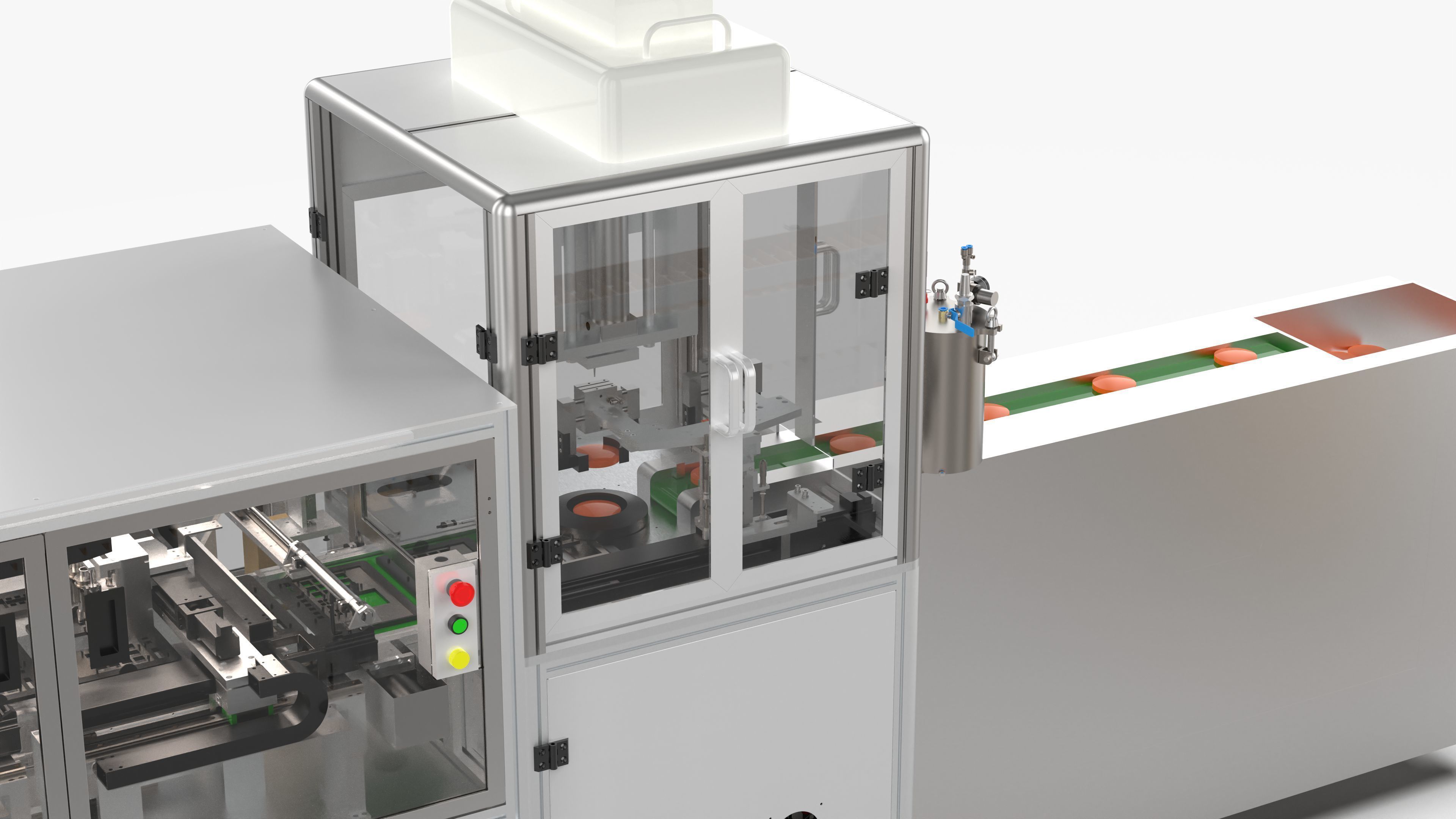 Automatic Candy Processing and Packaging Line 3D model_14