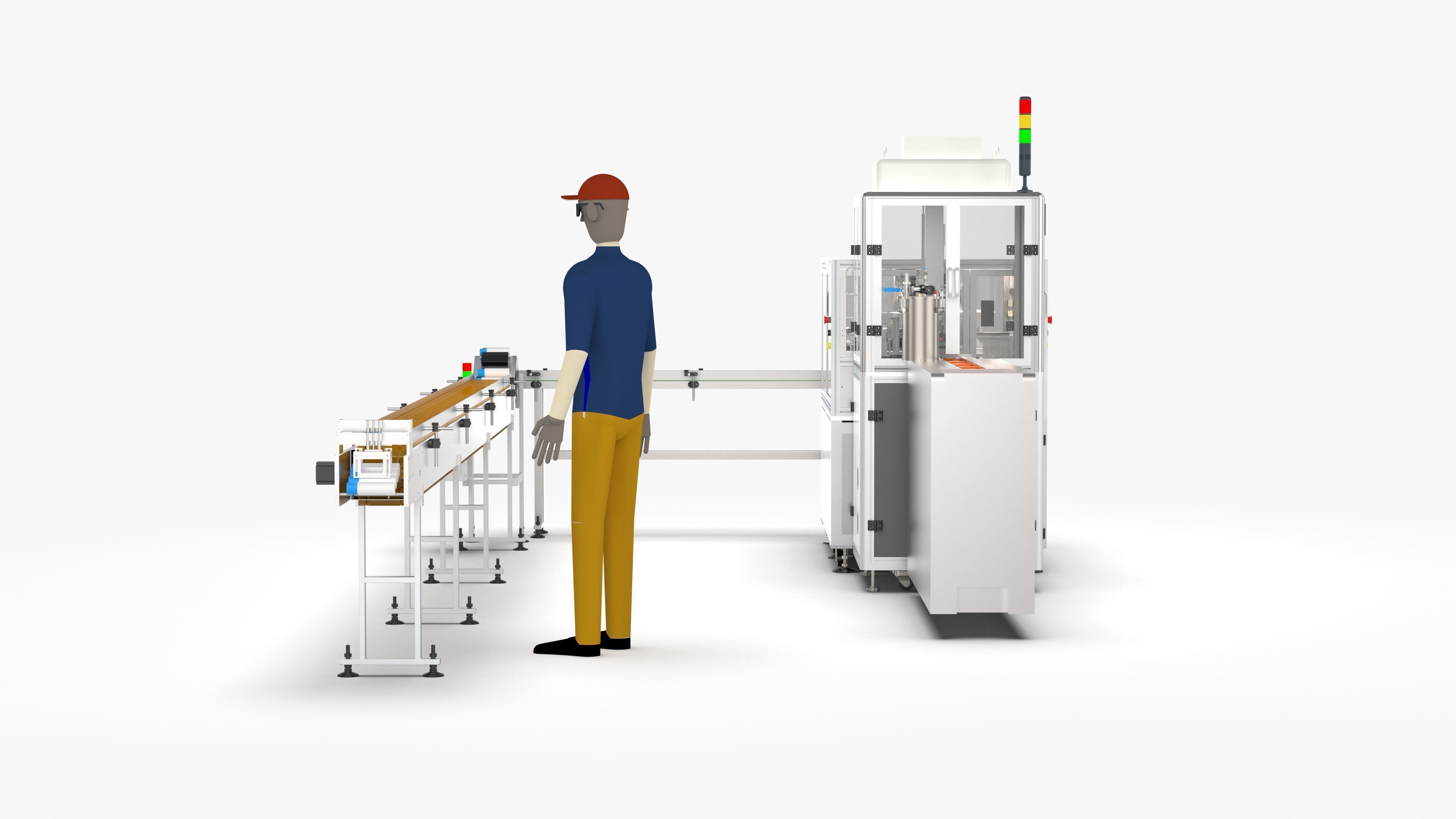 Automatic Candy Processing and Packaging Line 3D model_6
