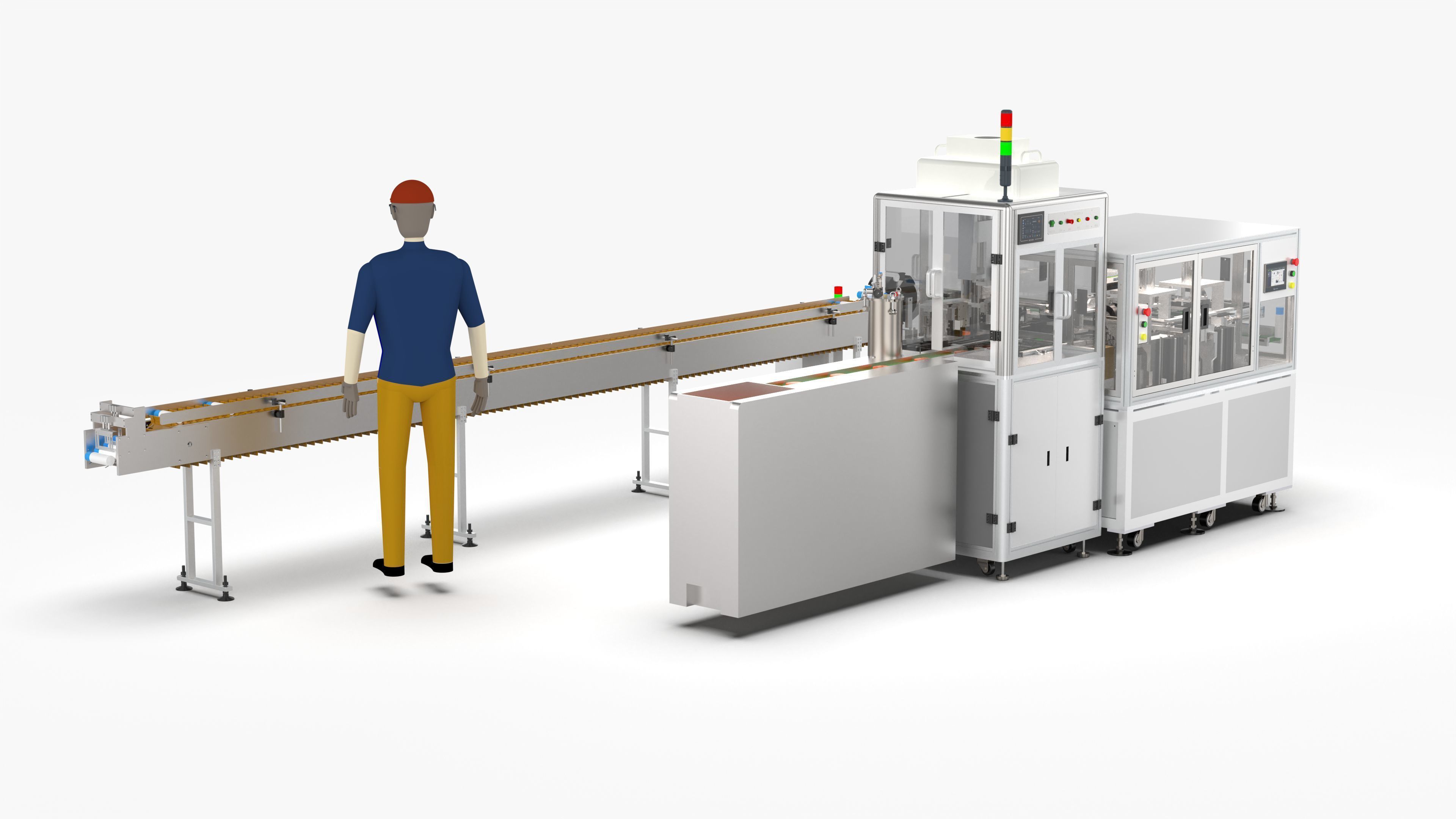 Automatic Candy Processing and Packaging Line 3D model_3