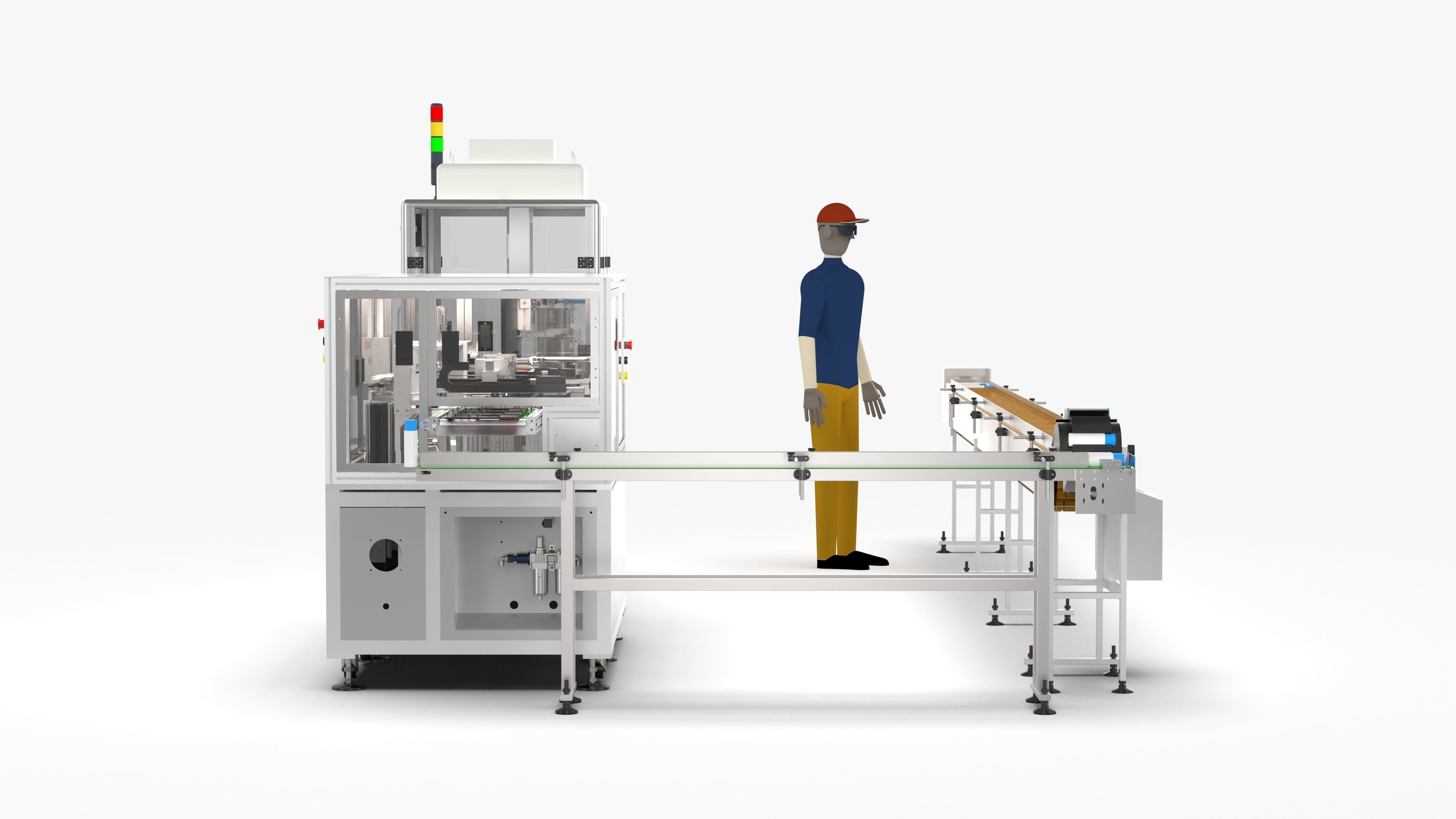 Automatic Candy Processing and Packaging Line 3D model_8