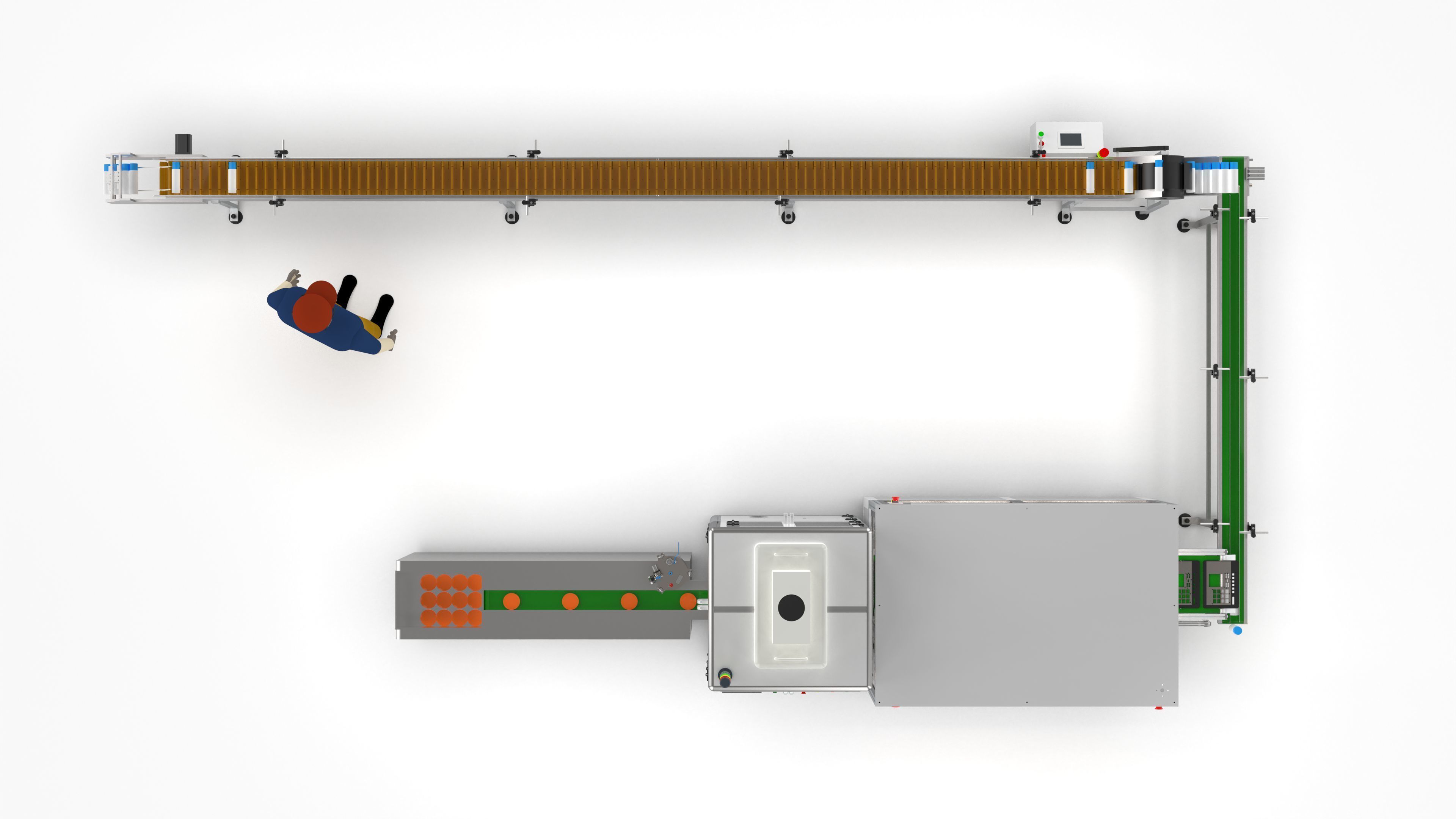 Automatic Candy Processing and Packaging Line 3D model_10
