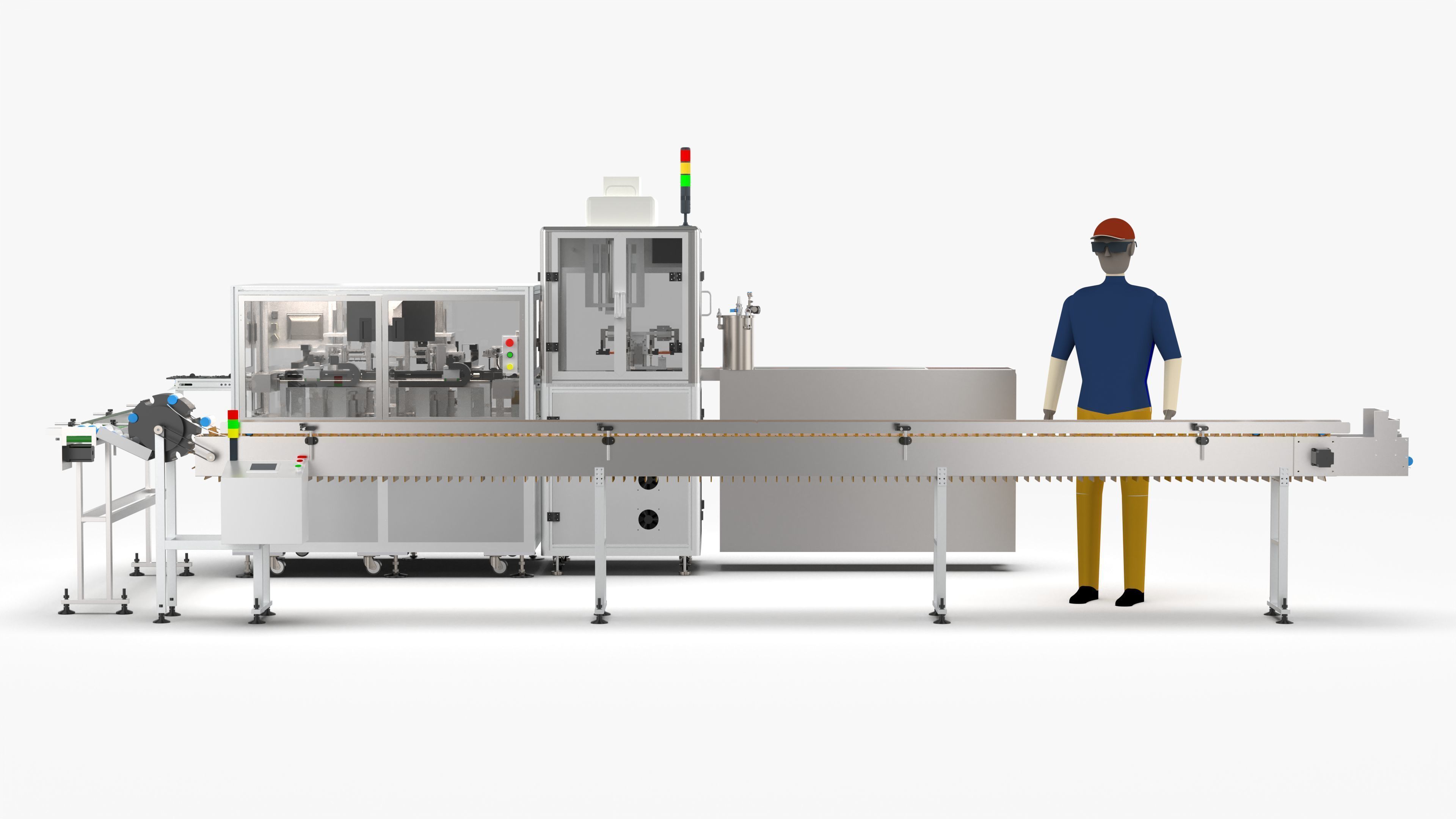 Automatic Candy Processing and Packaging Line 3D model_7