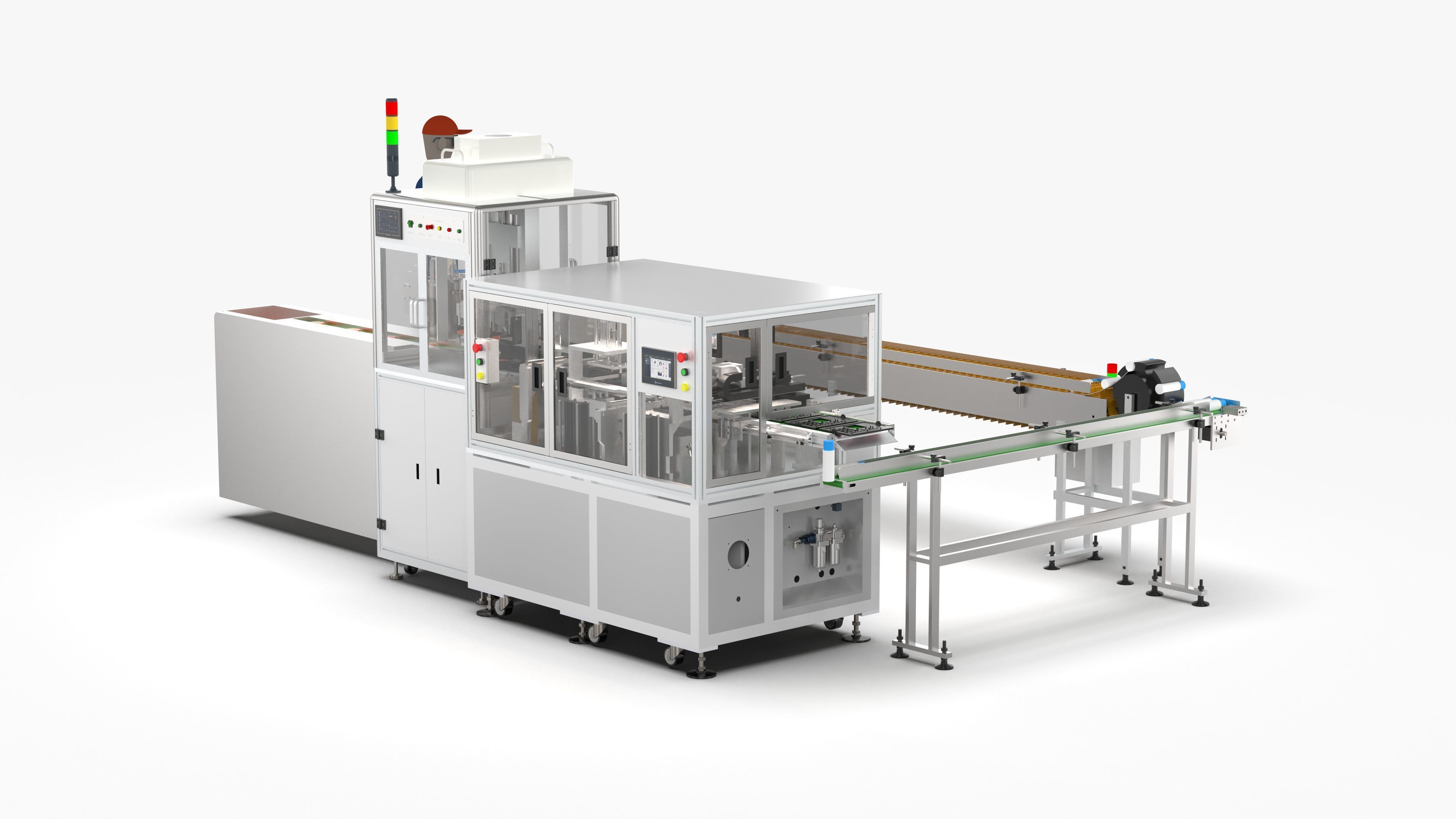 Automatic Candy Processing and Packaging Line 3D model_2