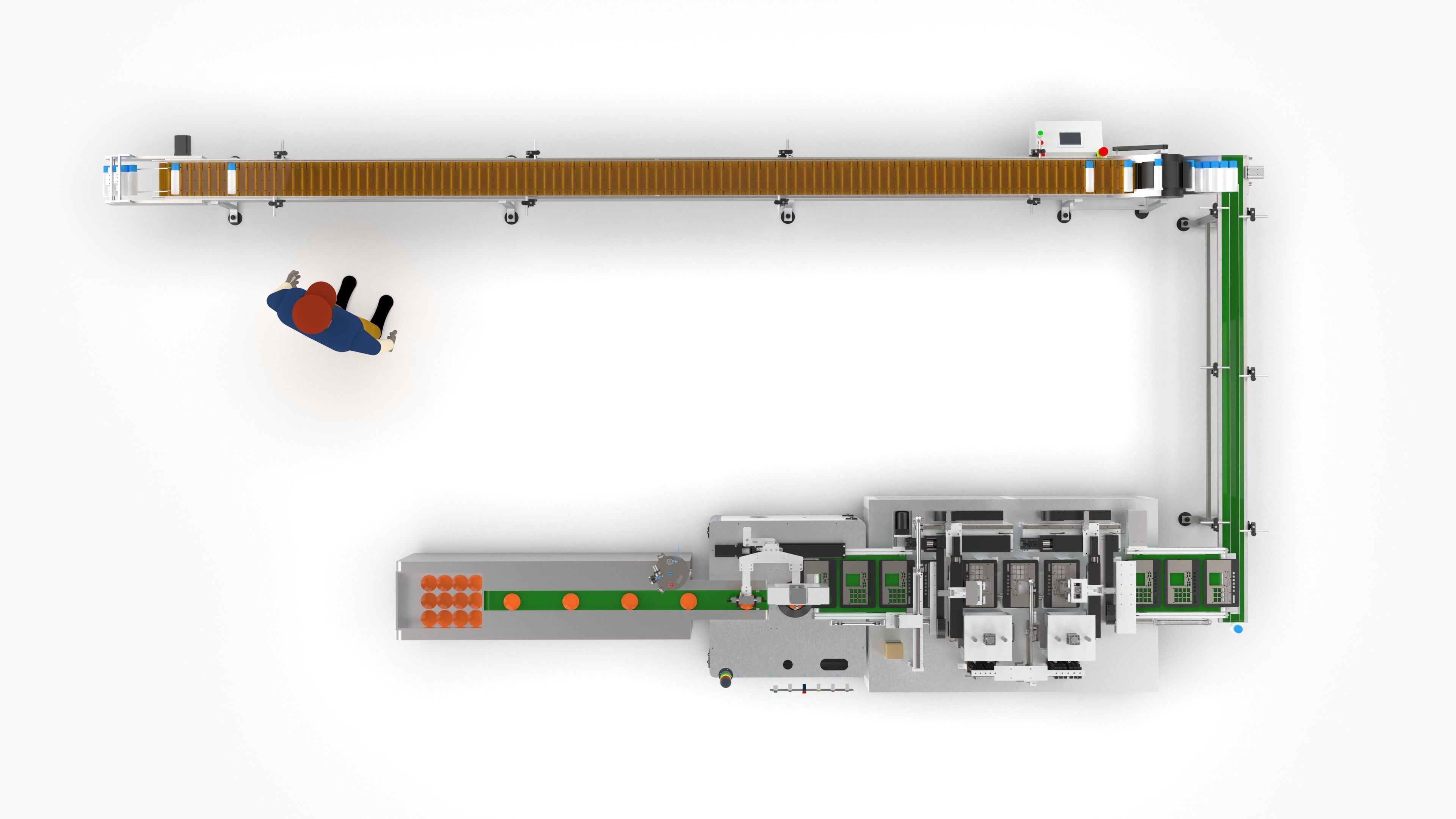 Automatic Candy Processing and Packaging Line 3D model_11