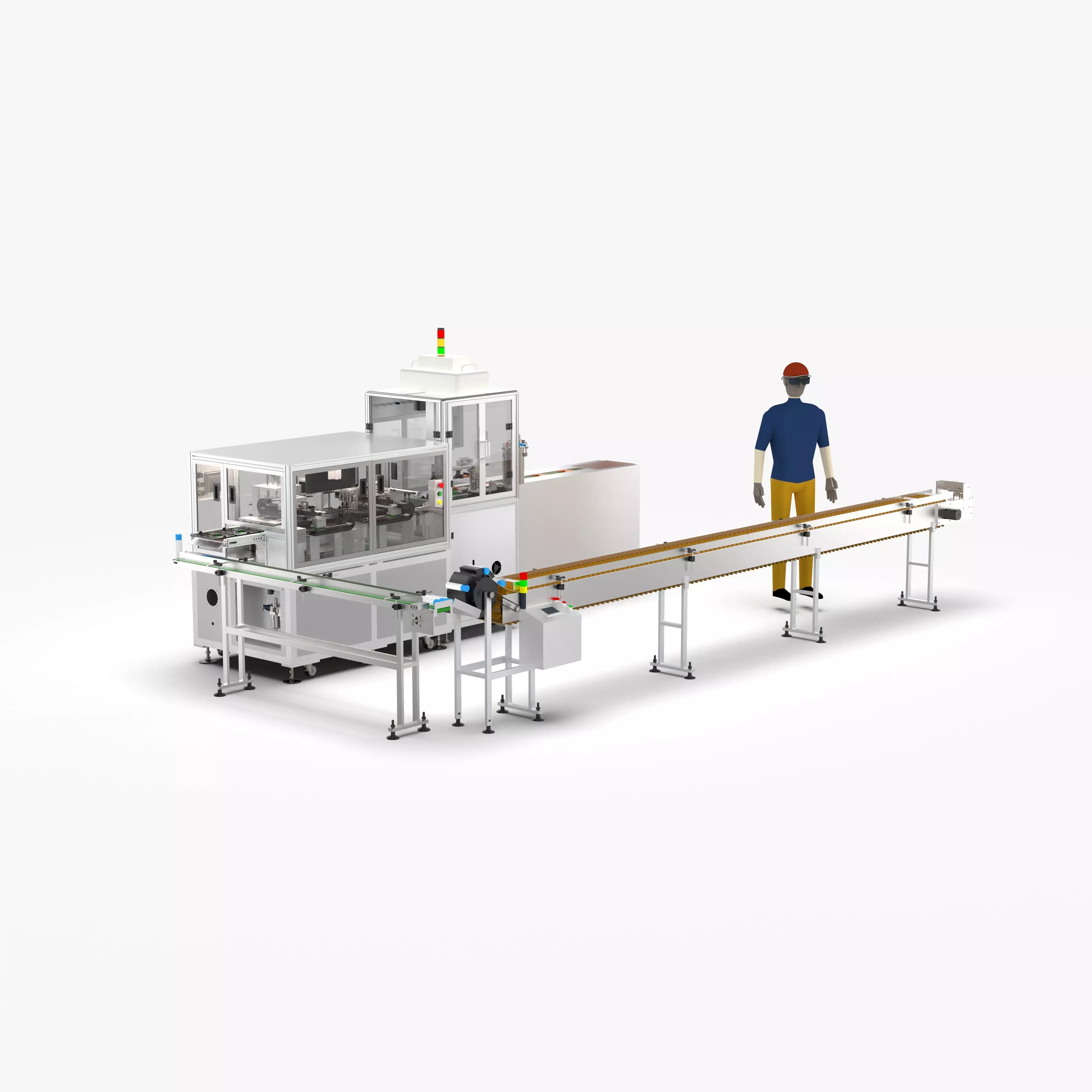 Automatic Candy Processing and Packaging Line 3D model_0