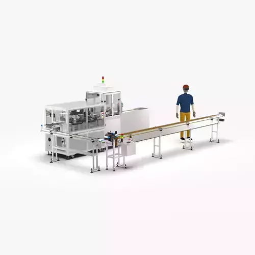 Automatic Candy Processing and Packaging Line 3D model