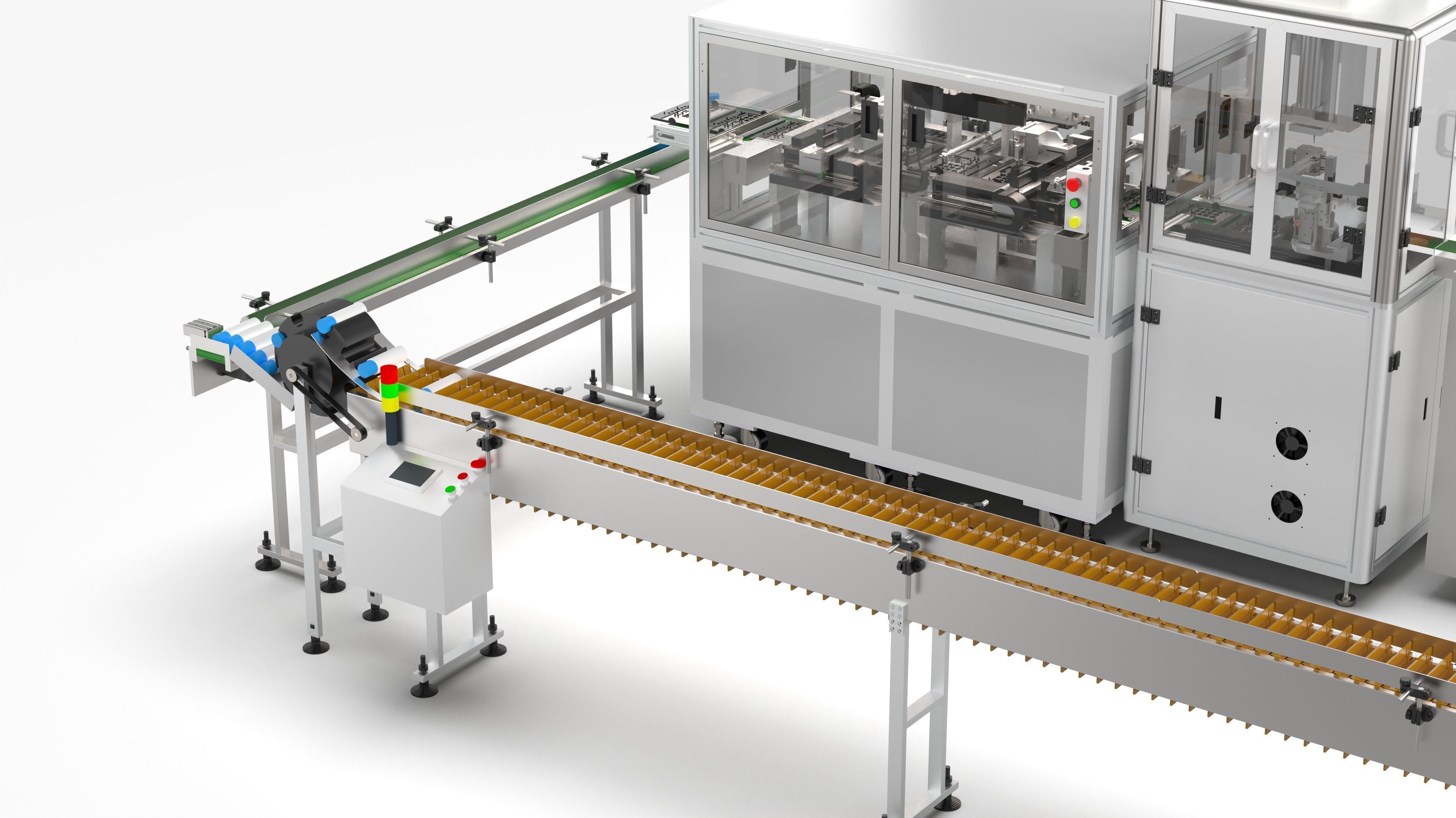 Automatic Candy Processing and Packaging Line 3D model_23