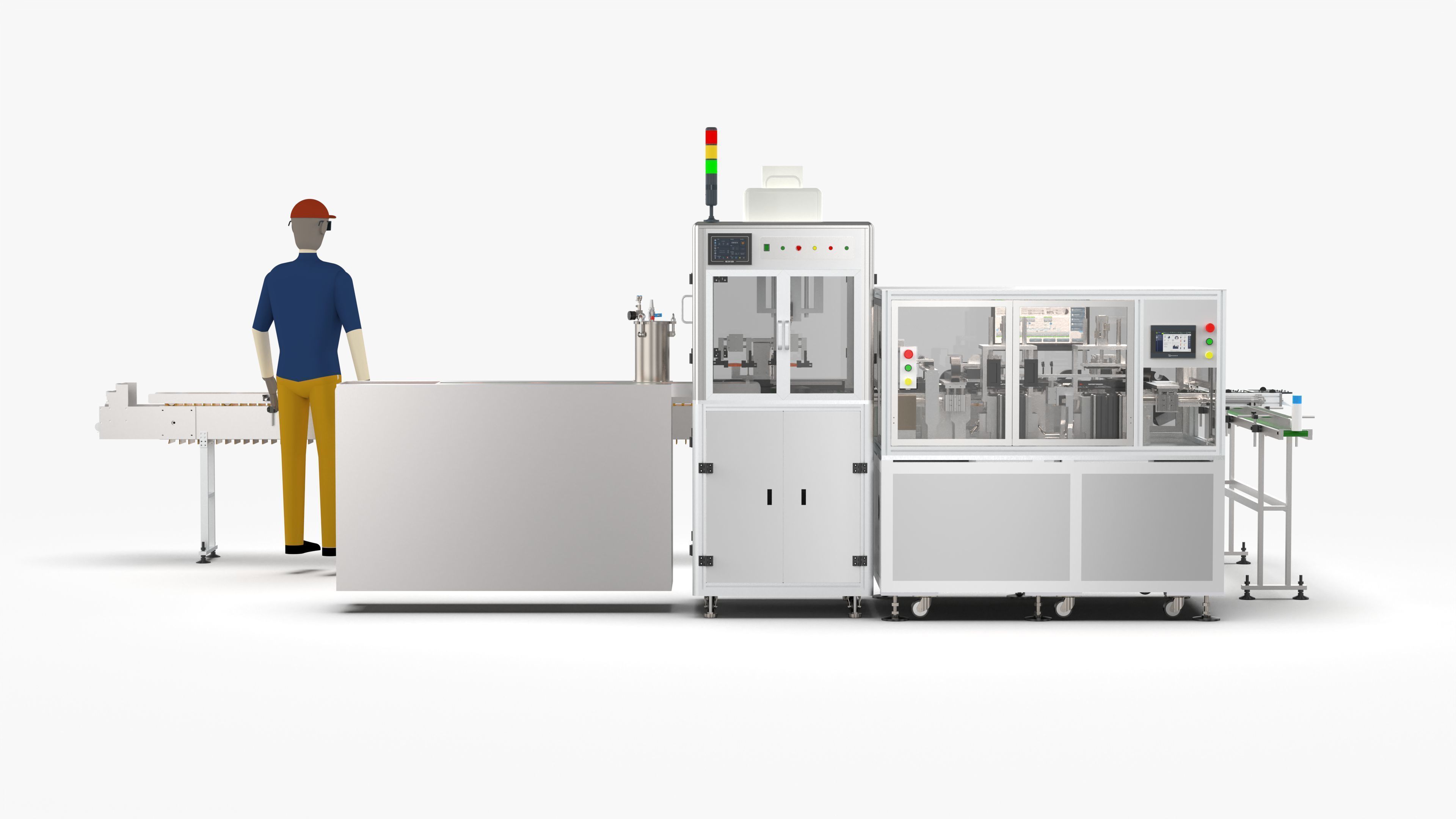 Automatic Candy Processing and Packaging Line 3D model_5