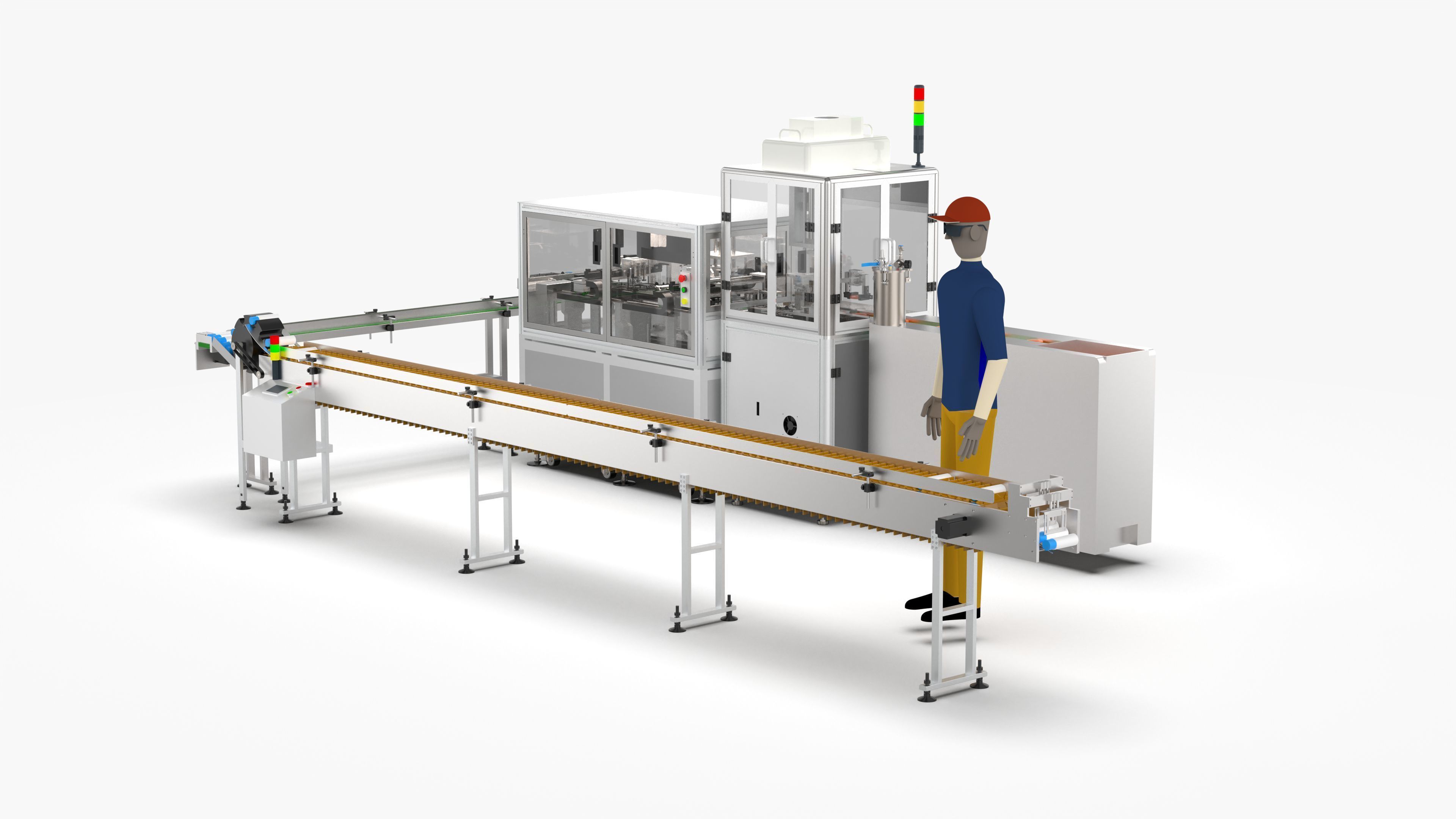 Automatic Candy Processing and Packaging Line 3D model_4