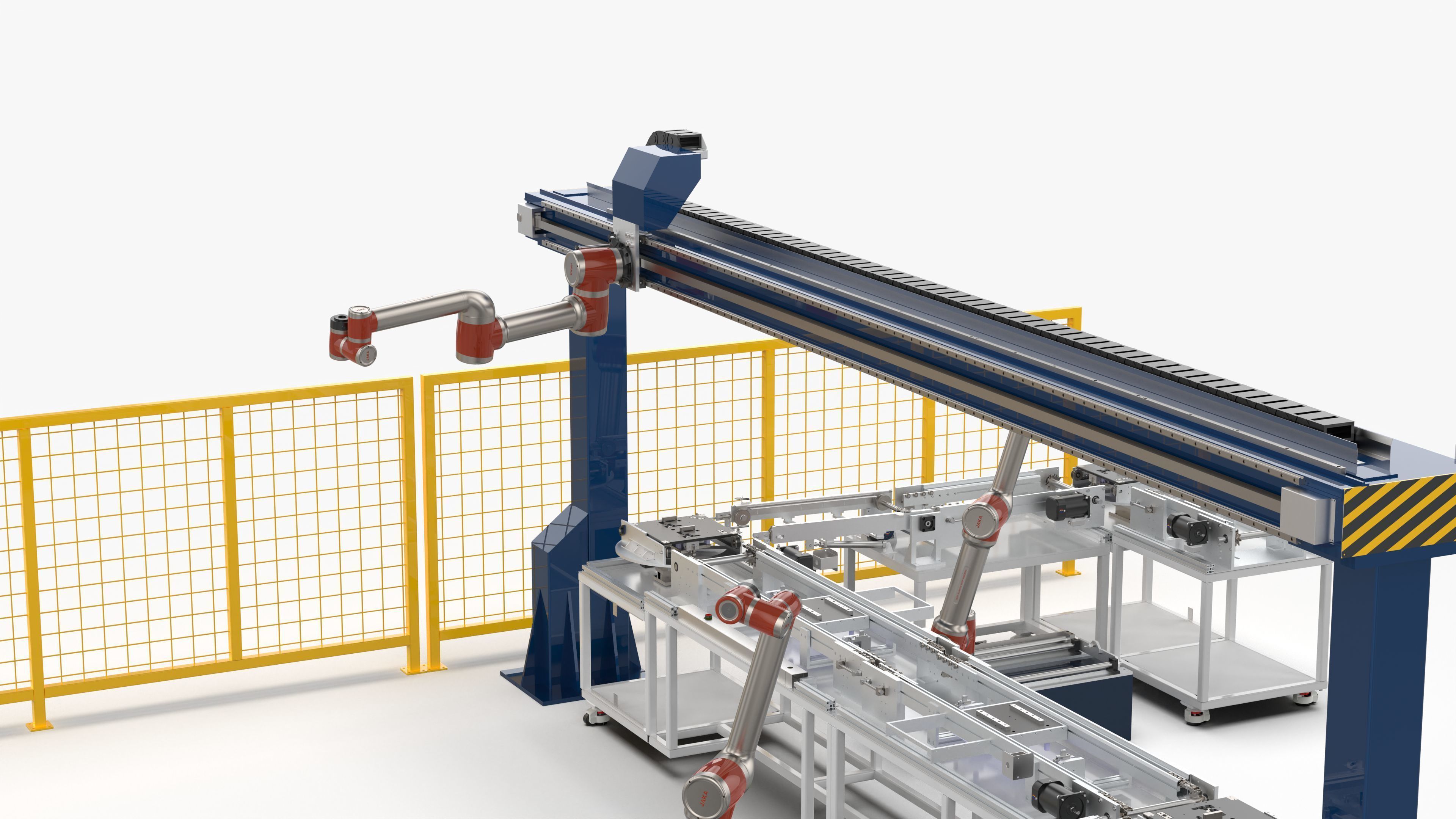 Automatic Conveyor Assembly Line 3D model_19