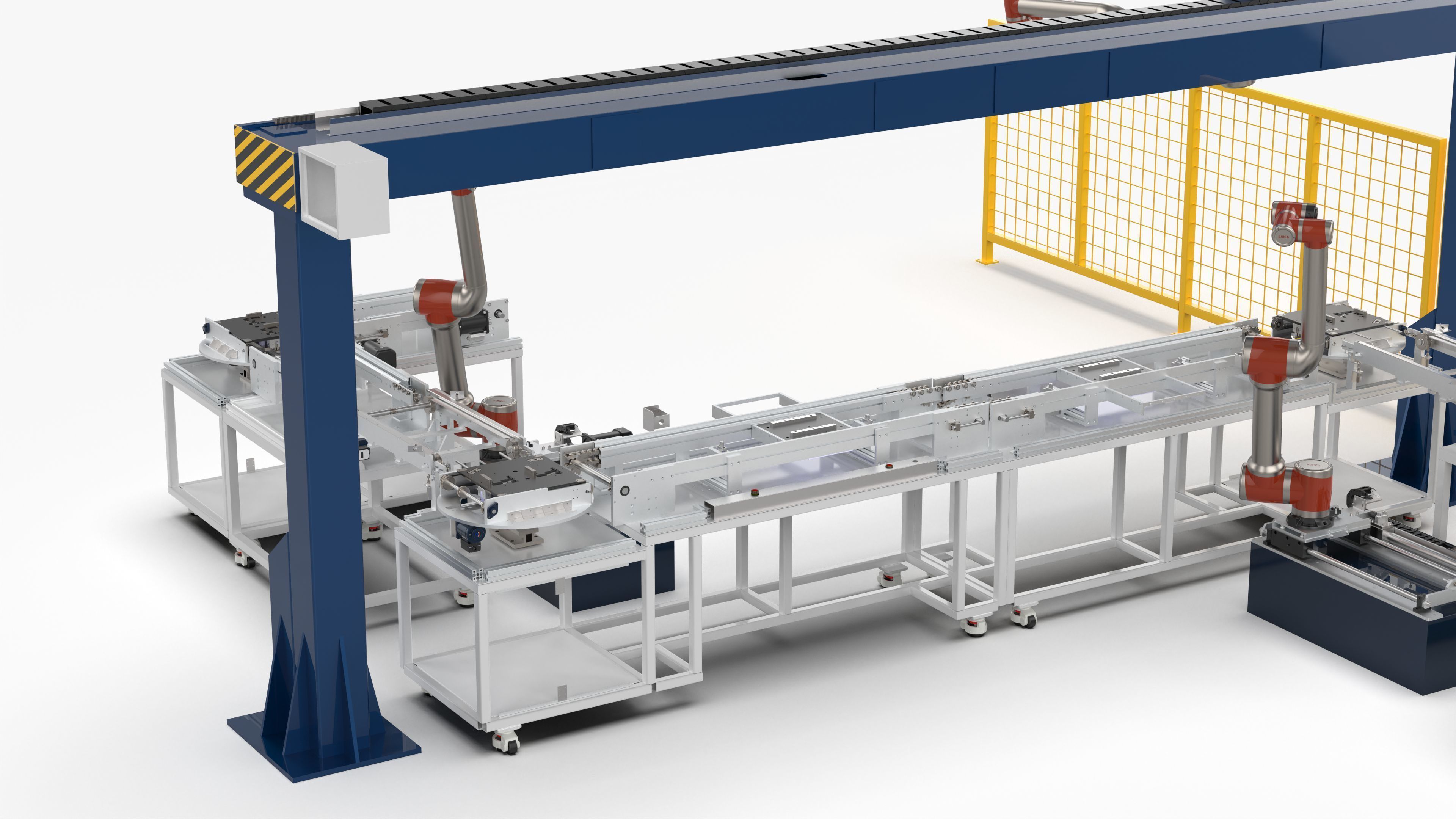 Automatic Conveyor Assembly Line 3D model_12