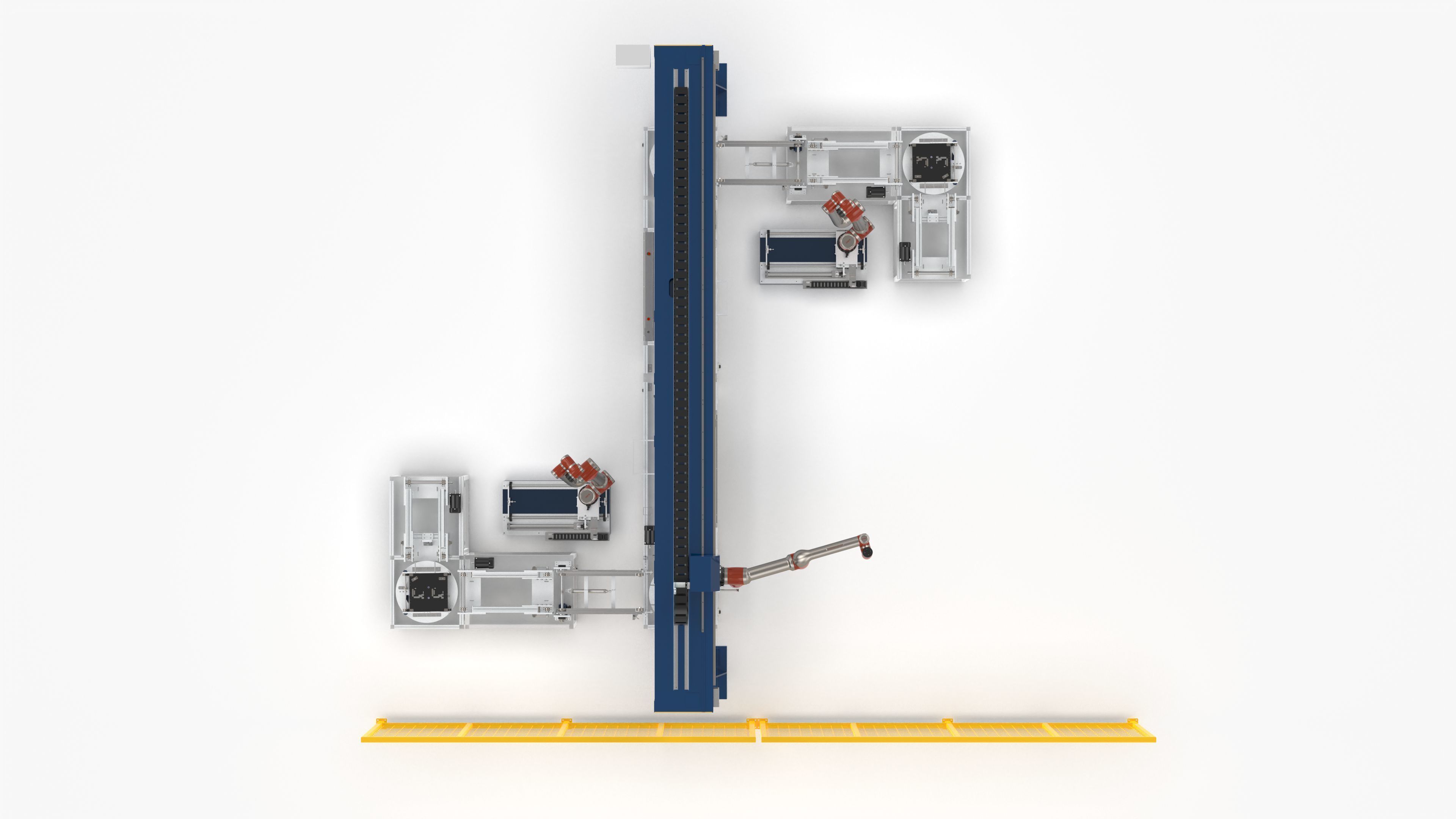 Automatic Conveyor Assembly Line 3D model_9