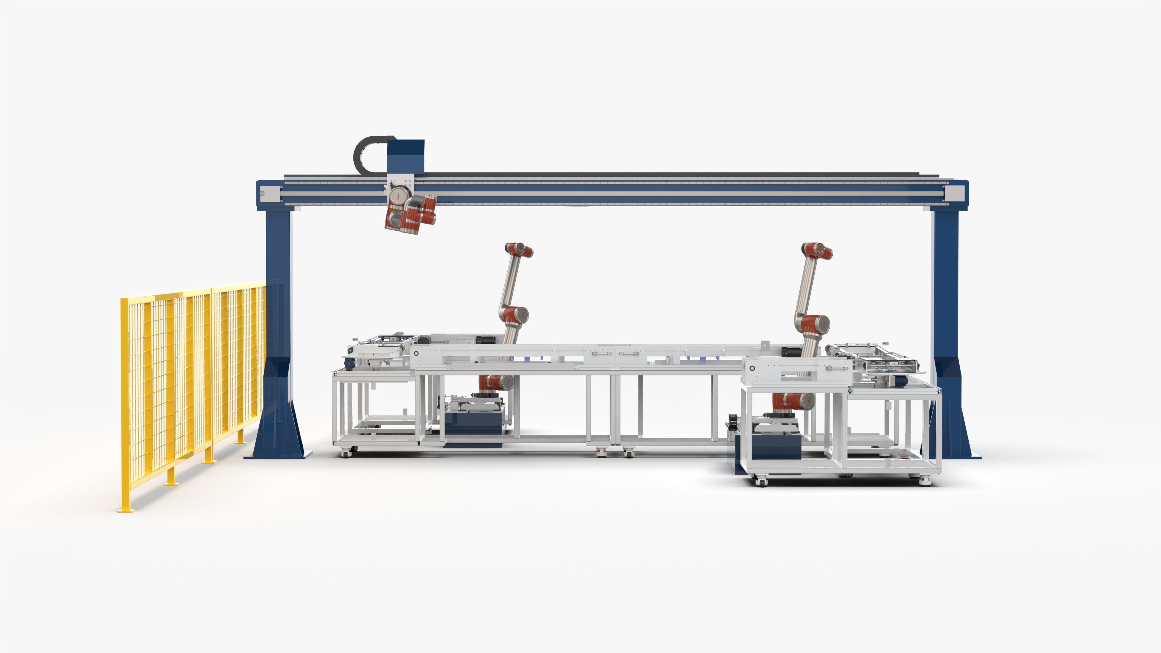 Automatic Conveyor Assembly Line 3D model_5