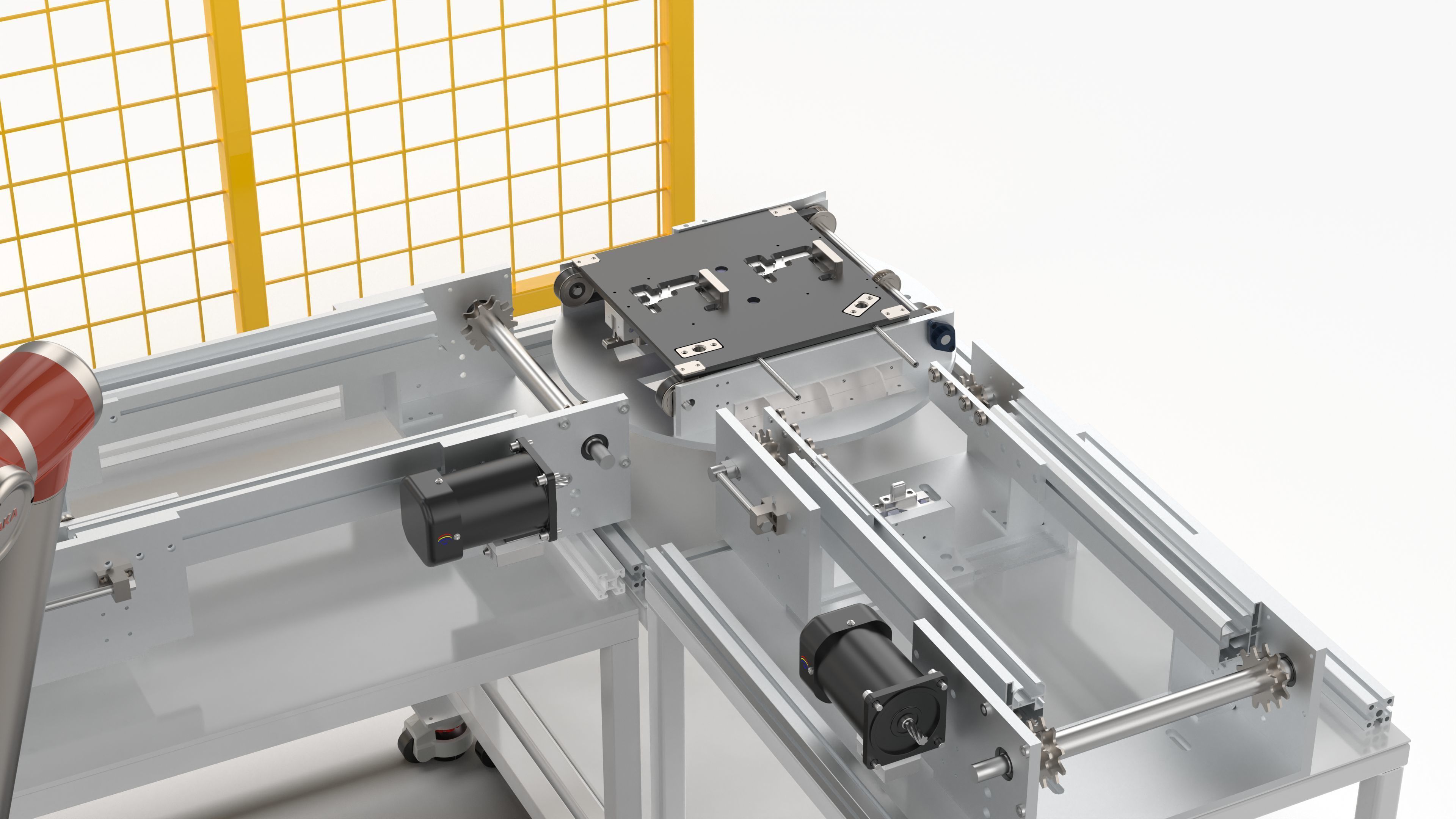 Automatic Conveyor Assembly Line 3D model_18