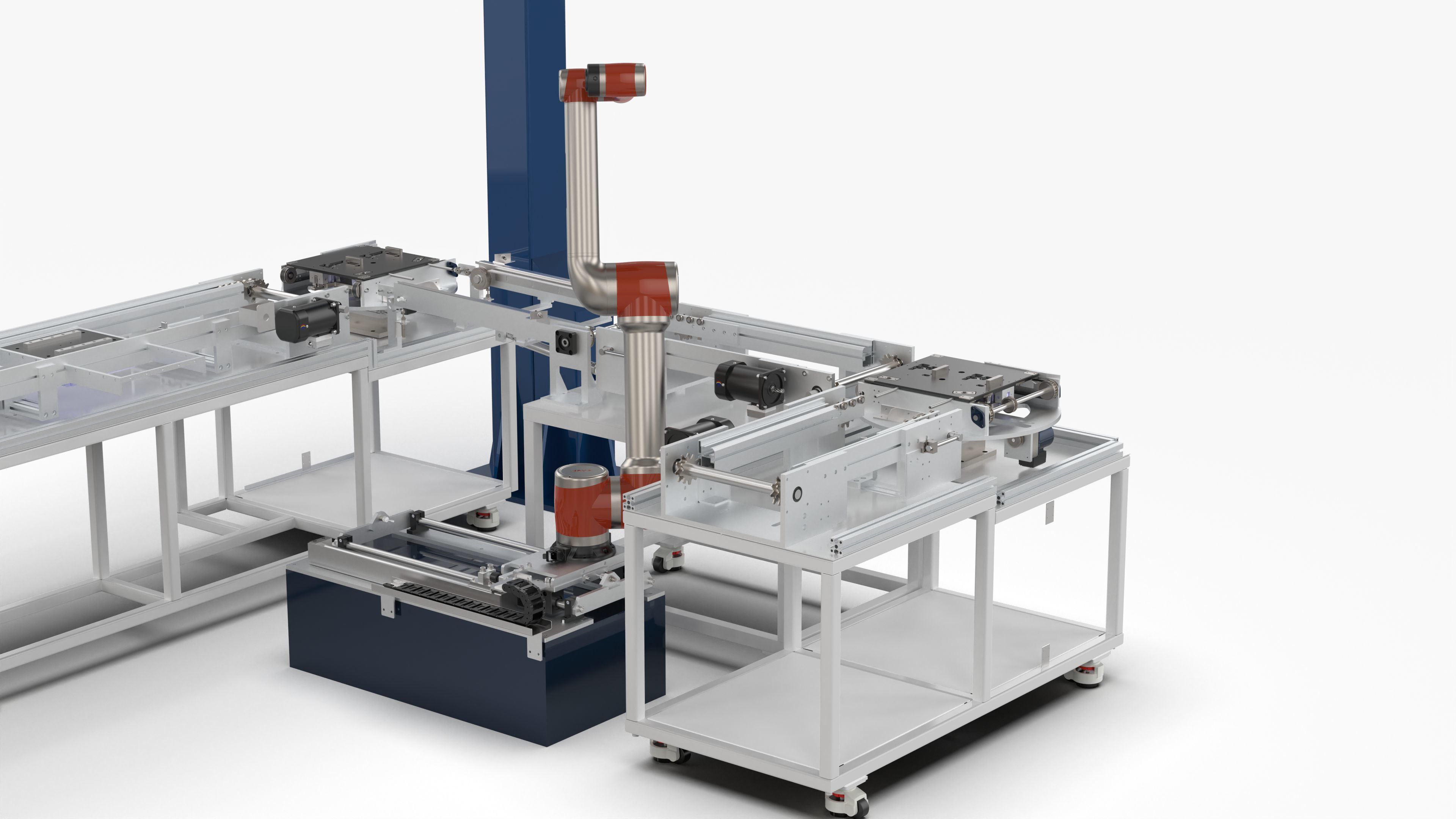 Automatic Conveyor Assembly Line 3D model_10