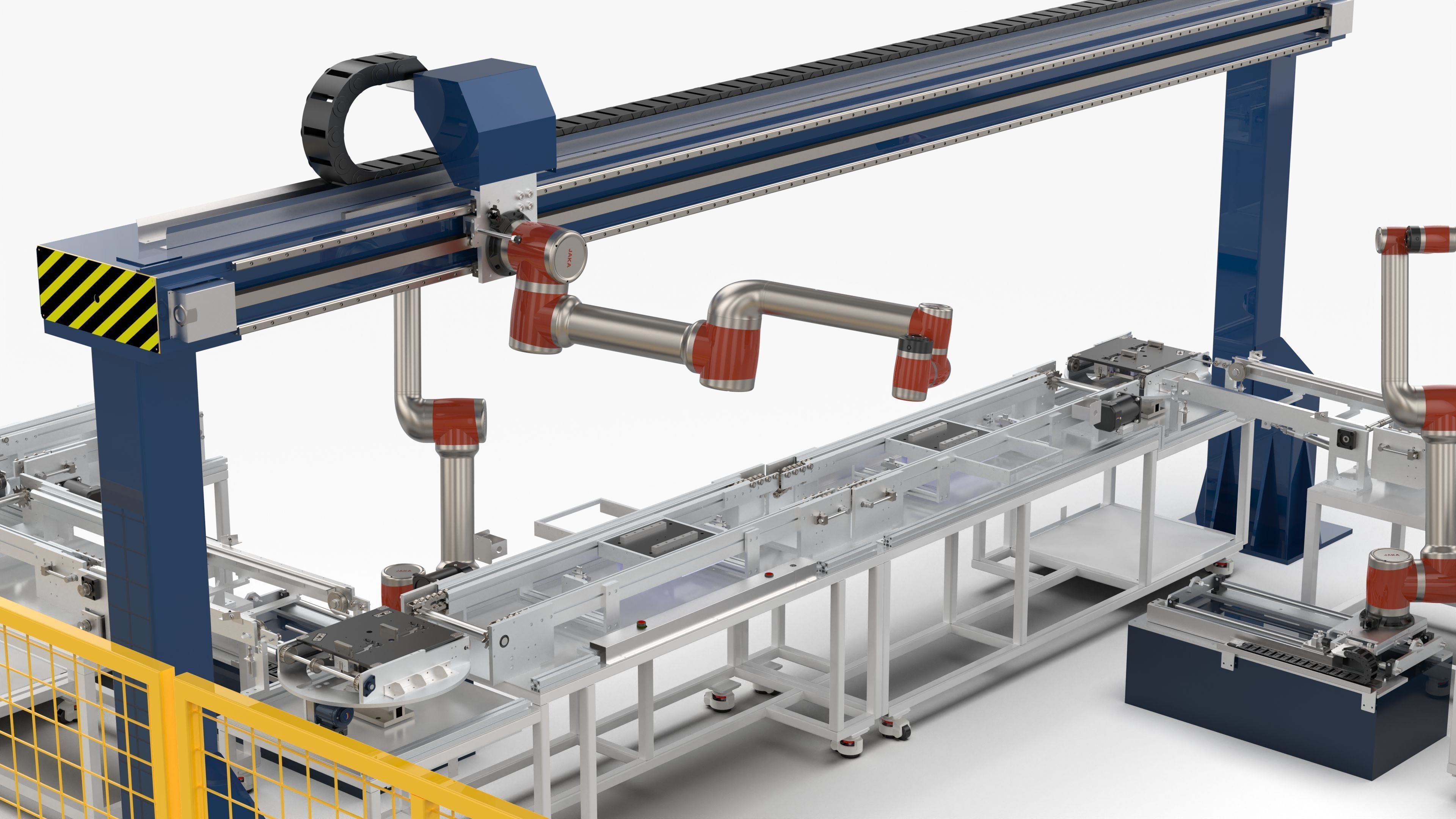 Automatic Conveyor Assembly Line 3D model_14