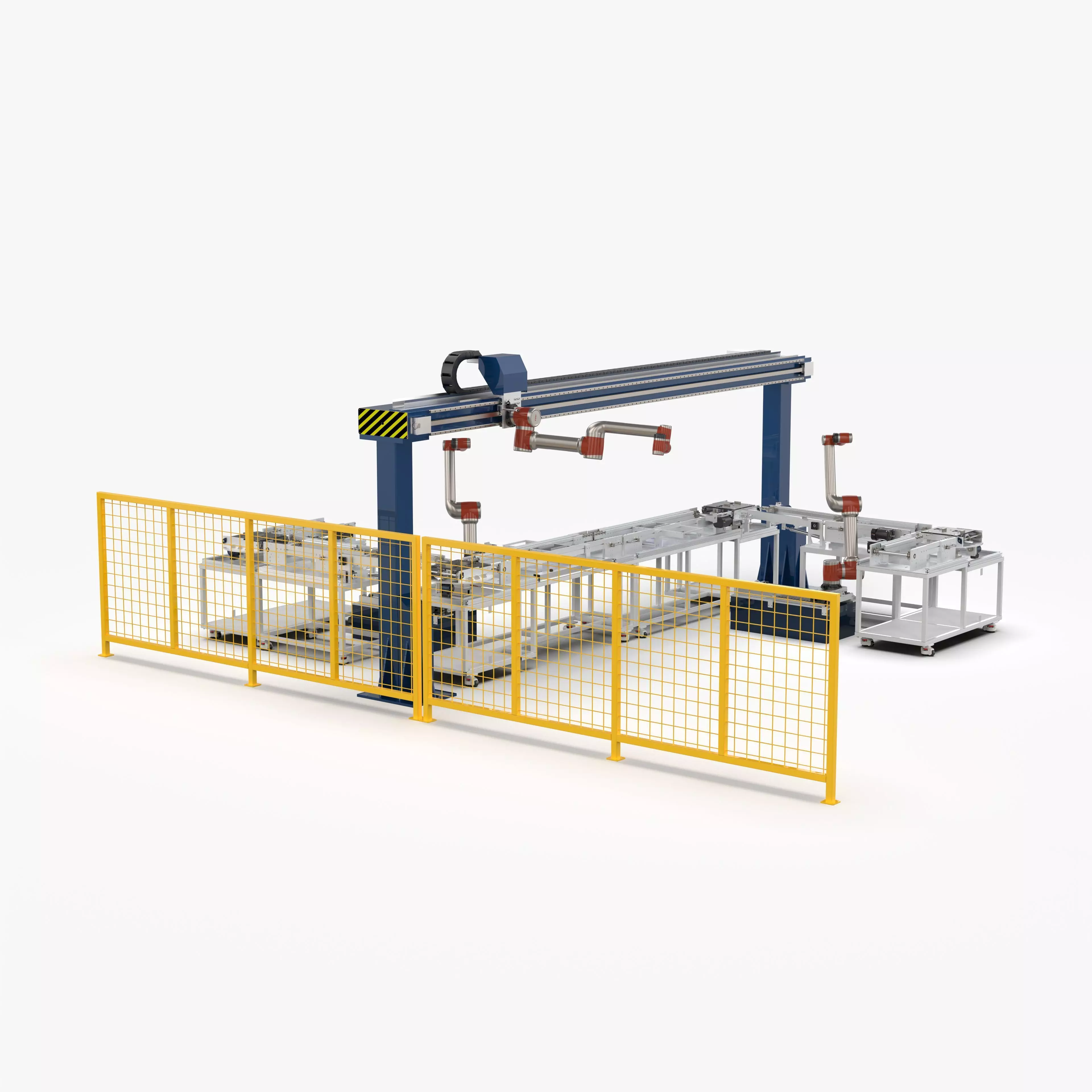 Automatic Conveyor Assembly Line 3D model_0