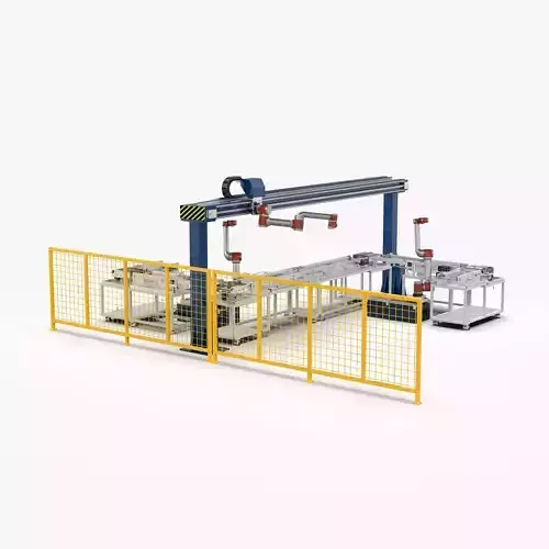 Automatic Conveyor Assembly Line 3D model