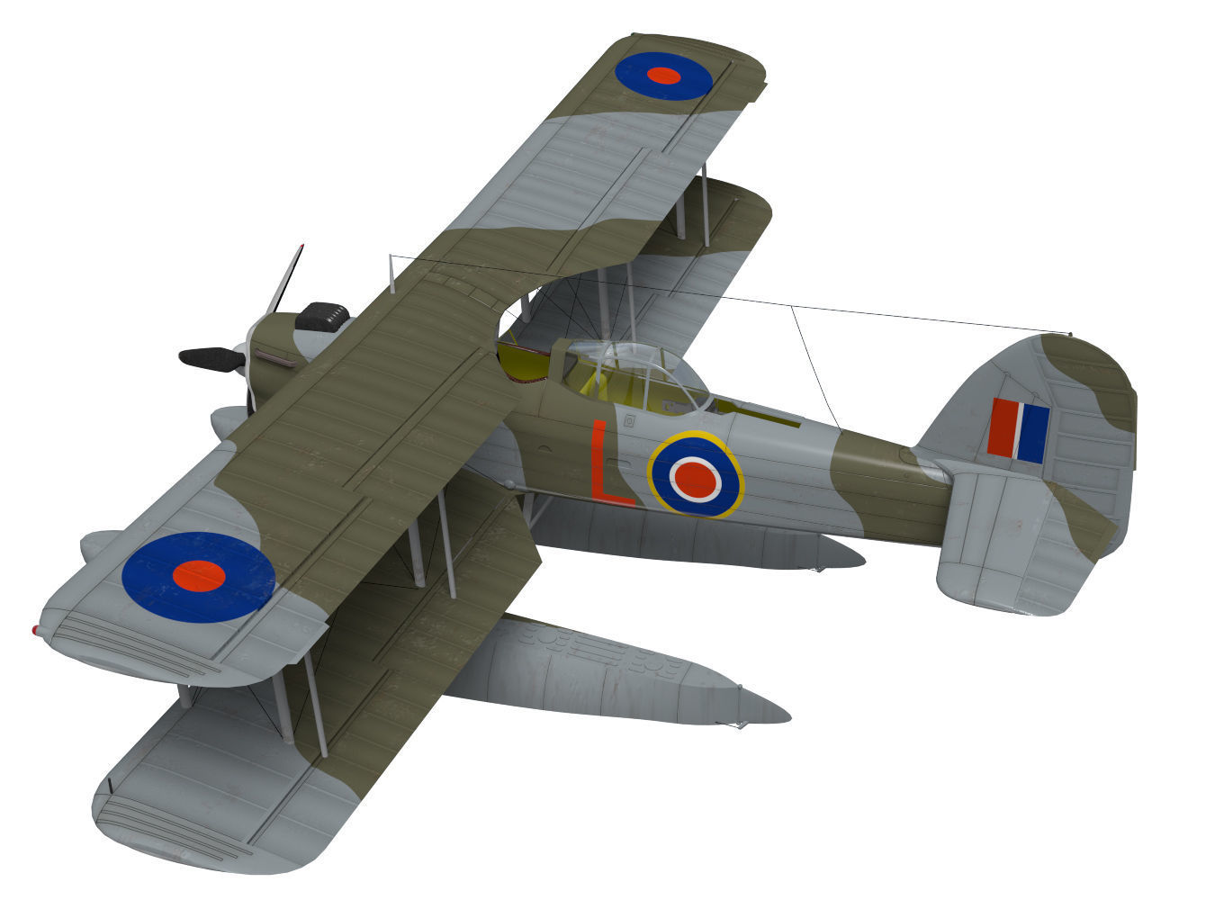 Fairey SeaFox 3D model_1