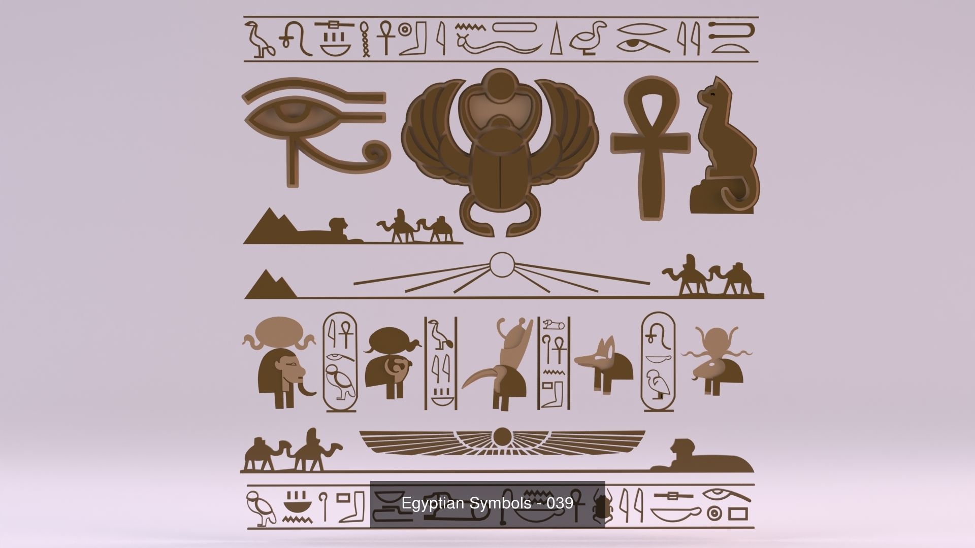 10 Models - Egyptian Symbols - Collection 04 _9
