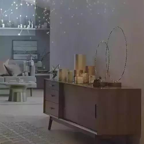 Mid Century Media Console