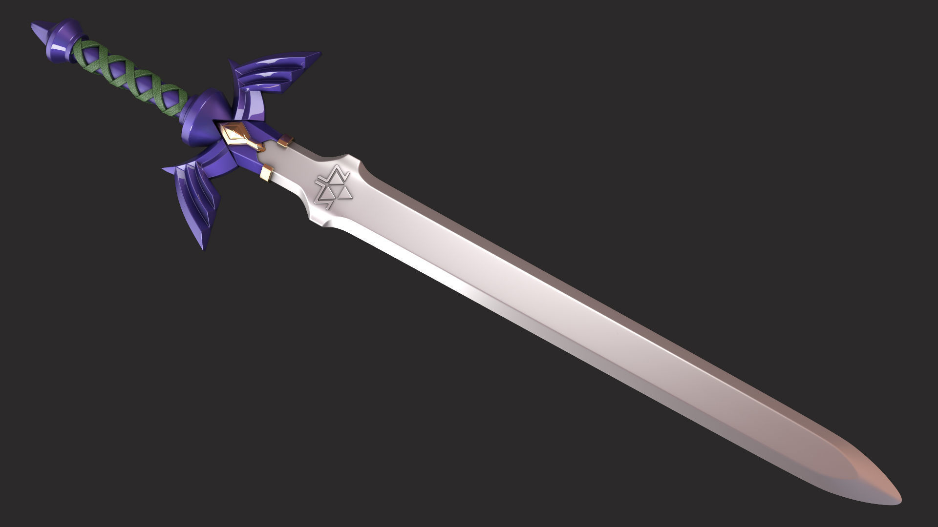 Hd Master Sword - Game Accurate Sword - Legend Of Zelda 3D print model_1