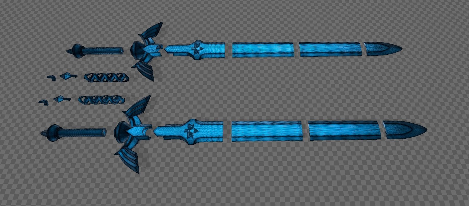 Hd Master Sword - Game Accurate Sword - Legend Of Zelda 3D print model_6