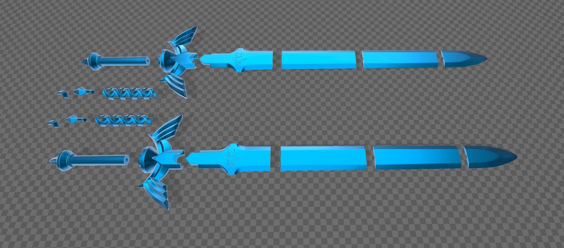 Hd Master Sword - Game Accurate Sword - Legend Of Zelda 3D print model_7