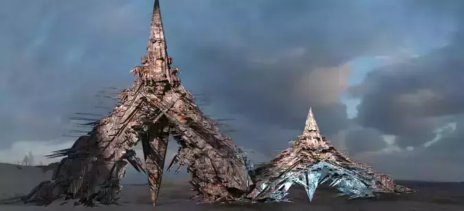 Amon Ra Sci fi Pyramid Dark Tower 2 versions 