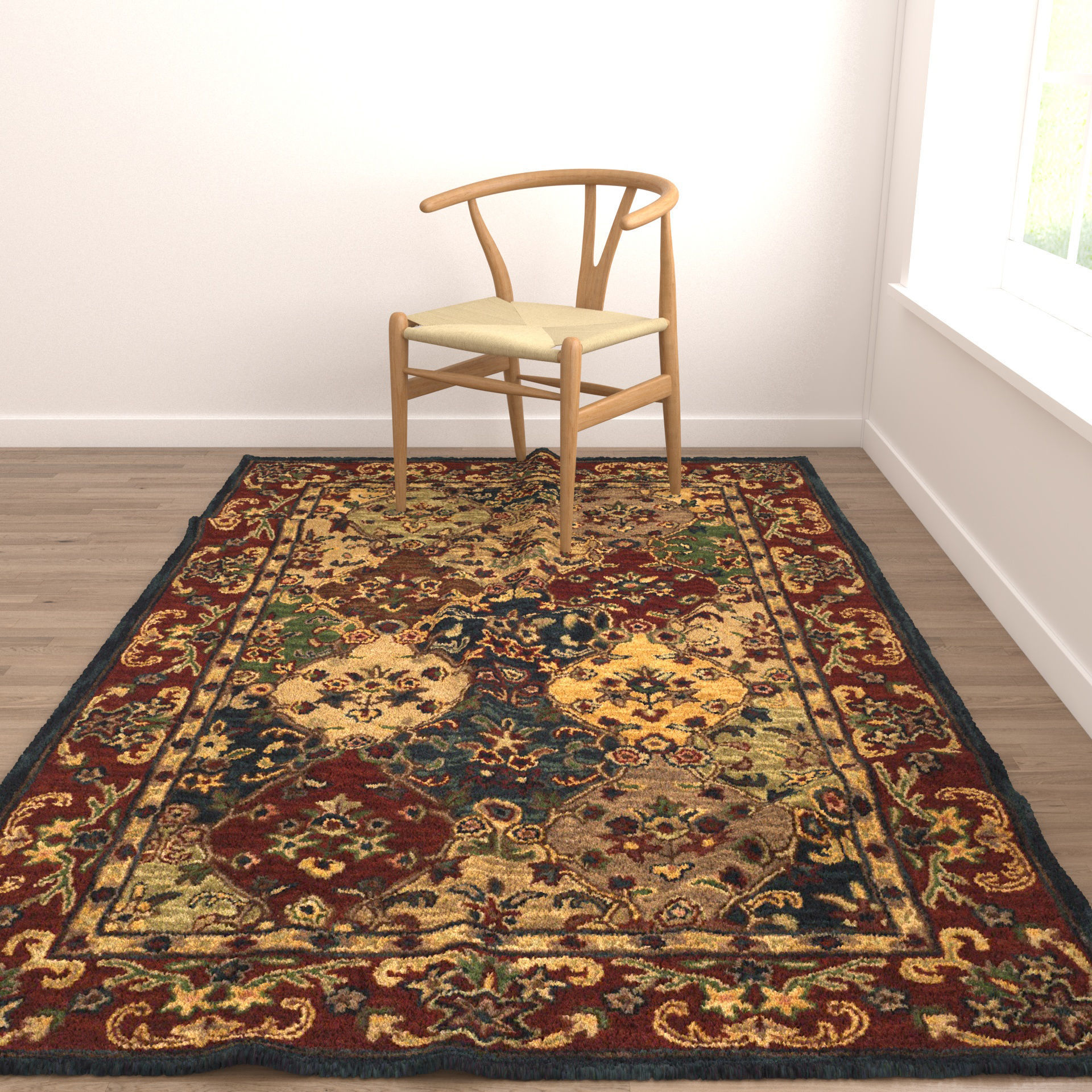 Rugs No 871 Low-poly 3D model_4