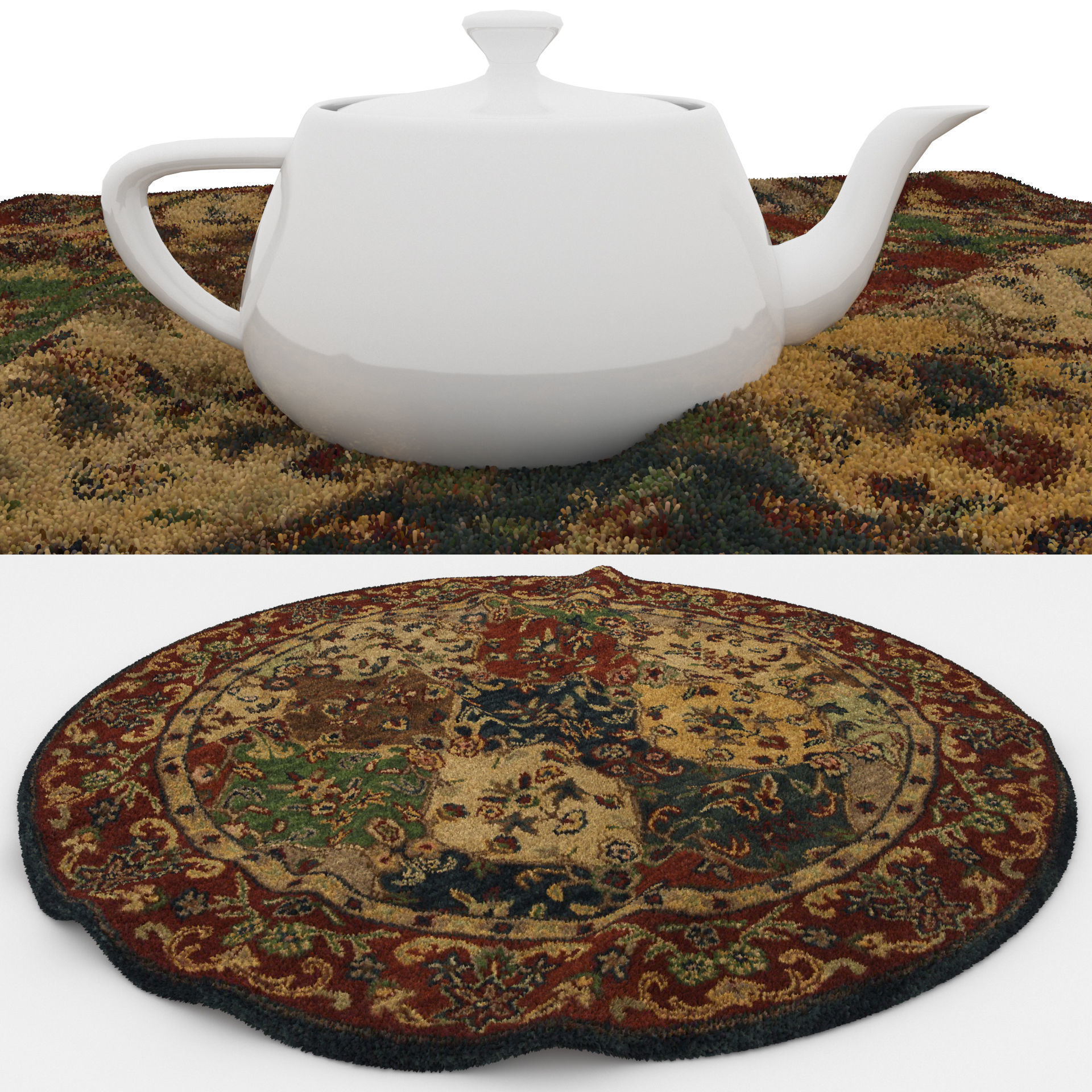 Rugs No 871 Low-poly 3D model_1