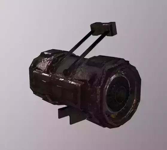 ExtractorFan Low-poly 3D model