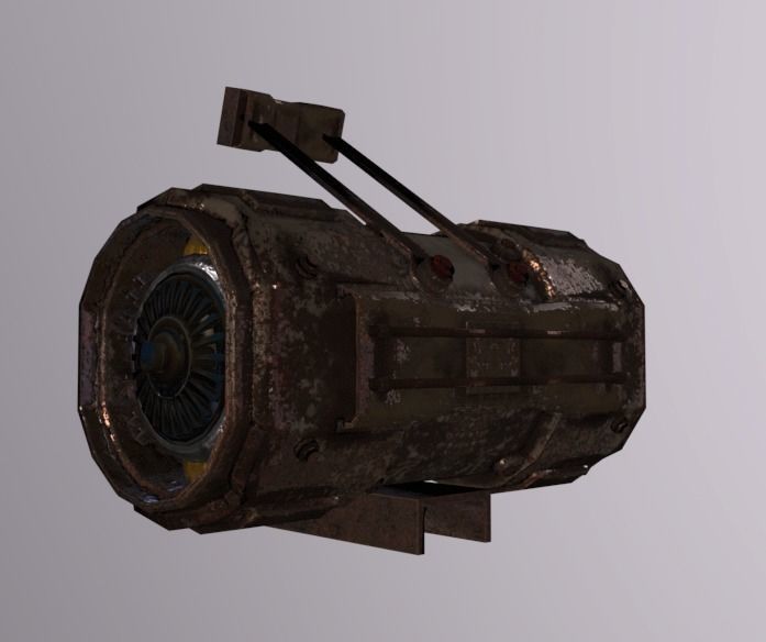 ExtractorFan Low-poly 3D model_2