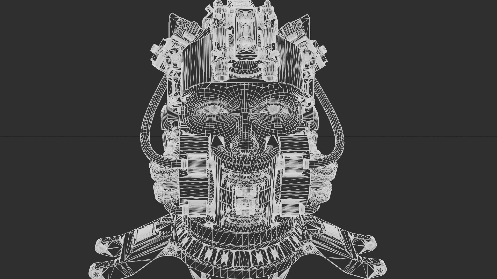 Sci-fi Character Cyborg 008 3D model_17