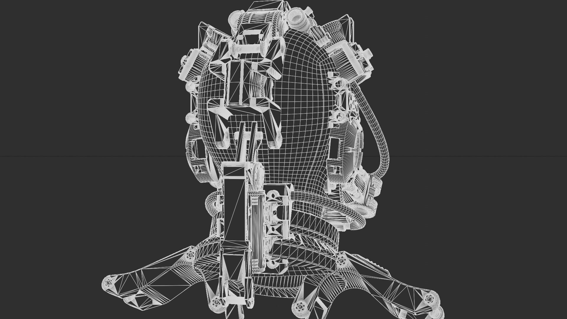 Sci-fi Character Cyborg 008 3D model_25