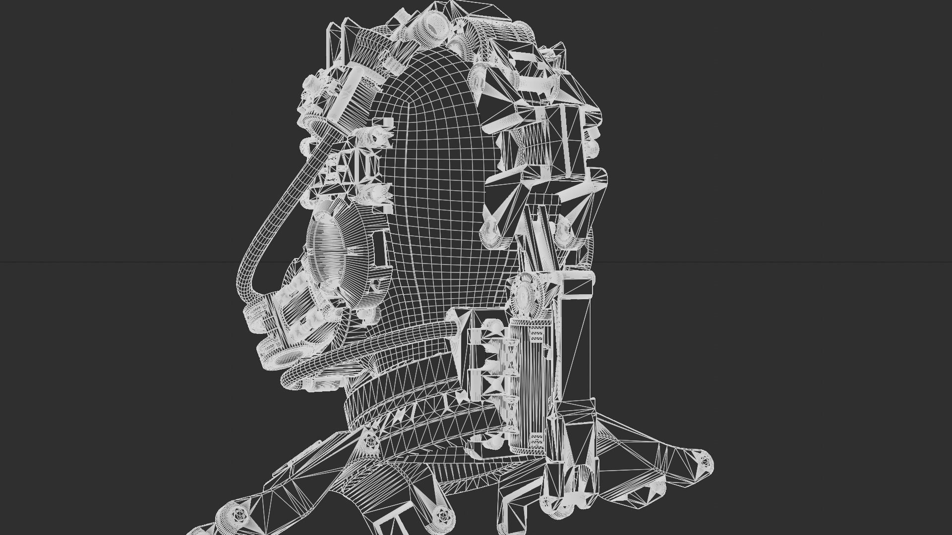 Sci-fi Character Cyborg 008 3D model_23