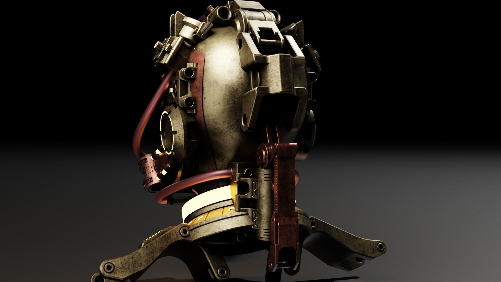 Sci-fi Character Cyborg 008 3D model_8