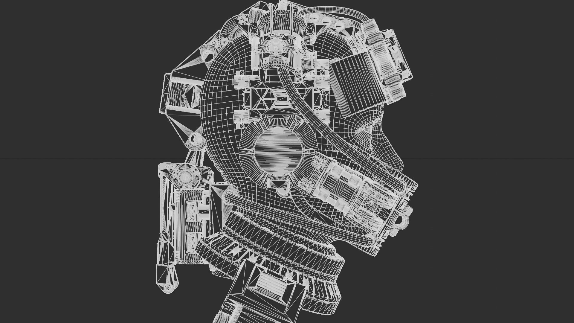 Sci-fi Character Cyborg 008 3D model_28