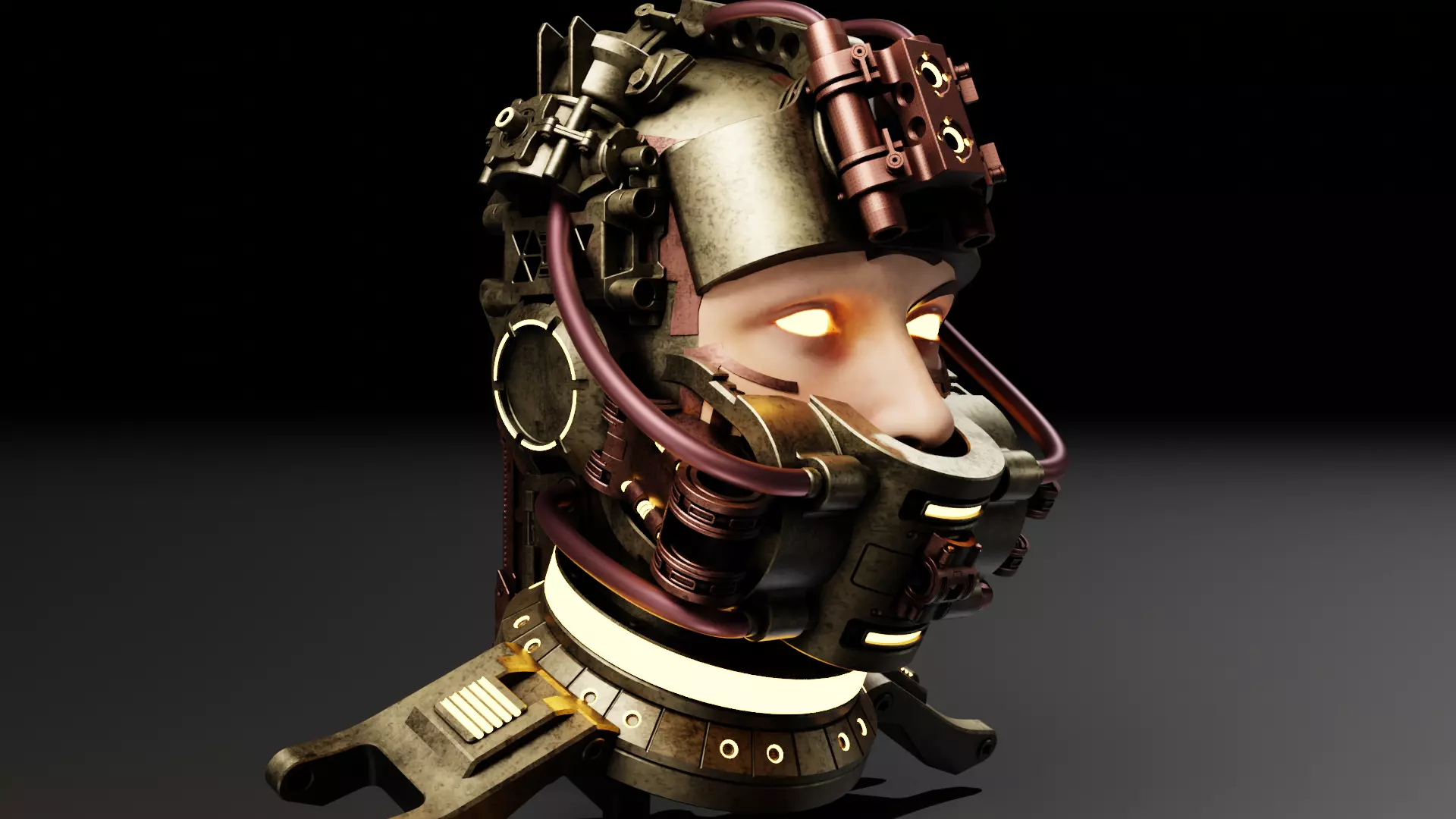 Sci-fi Character Cyborg 008 3D model_0