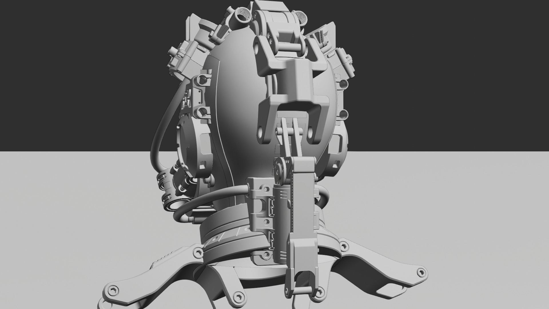 Sci-fi Character Cyborg 008 3D model_38