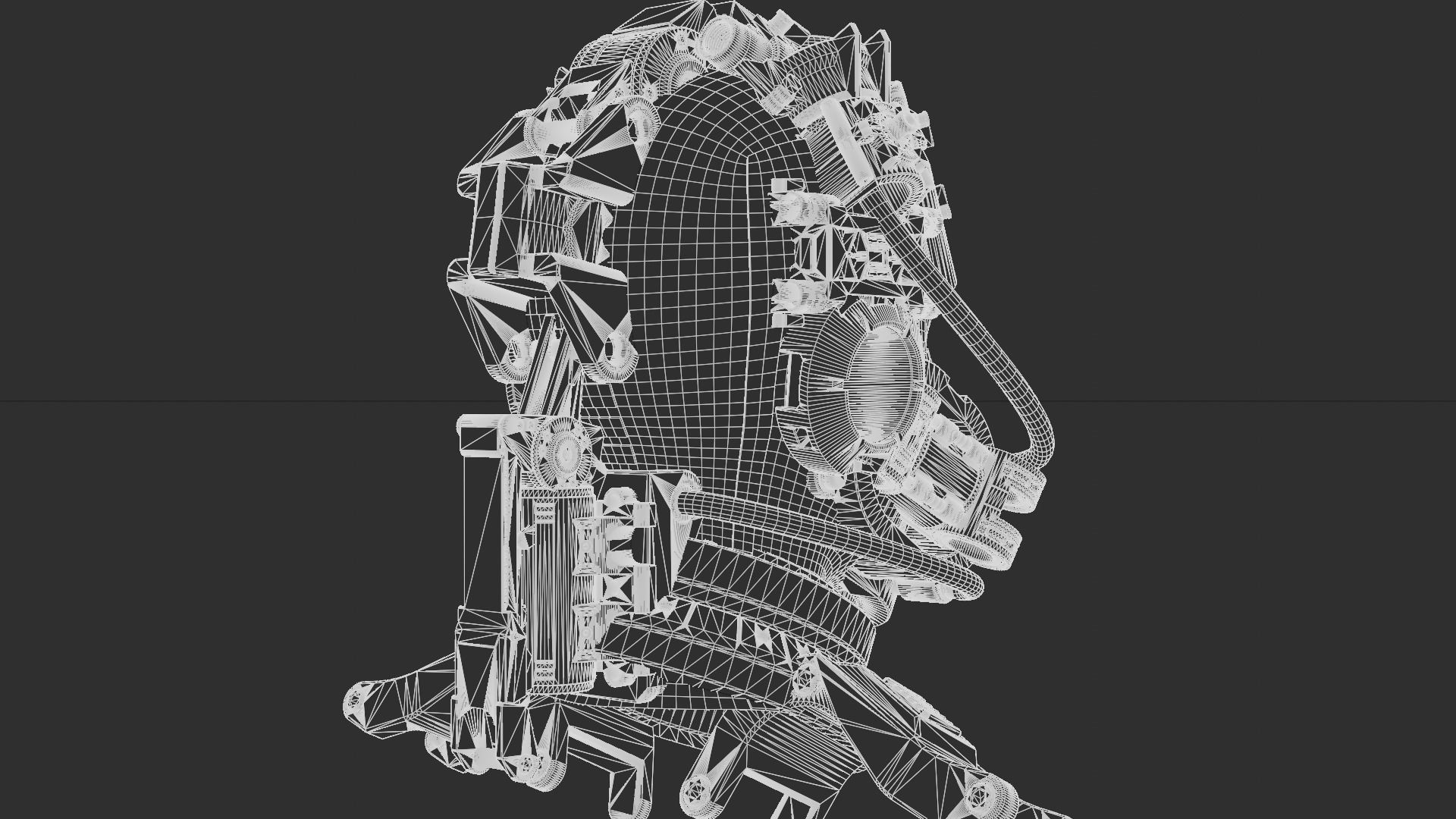 Sci-fi Character Cyborg 008 3D model_26