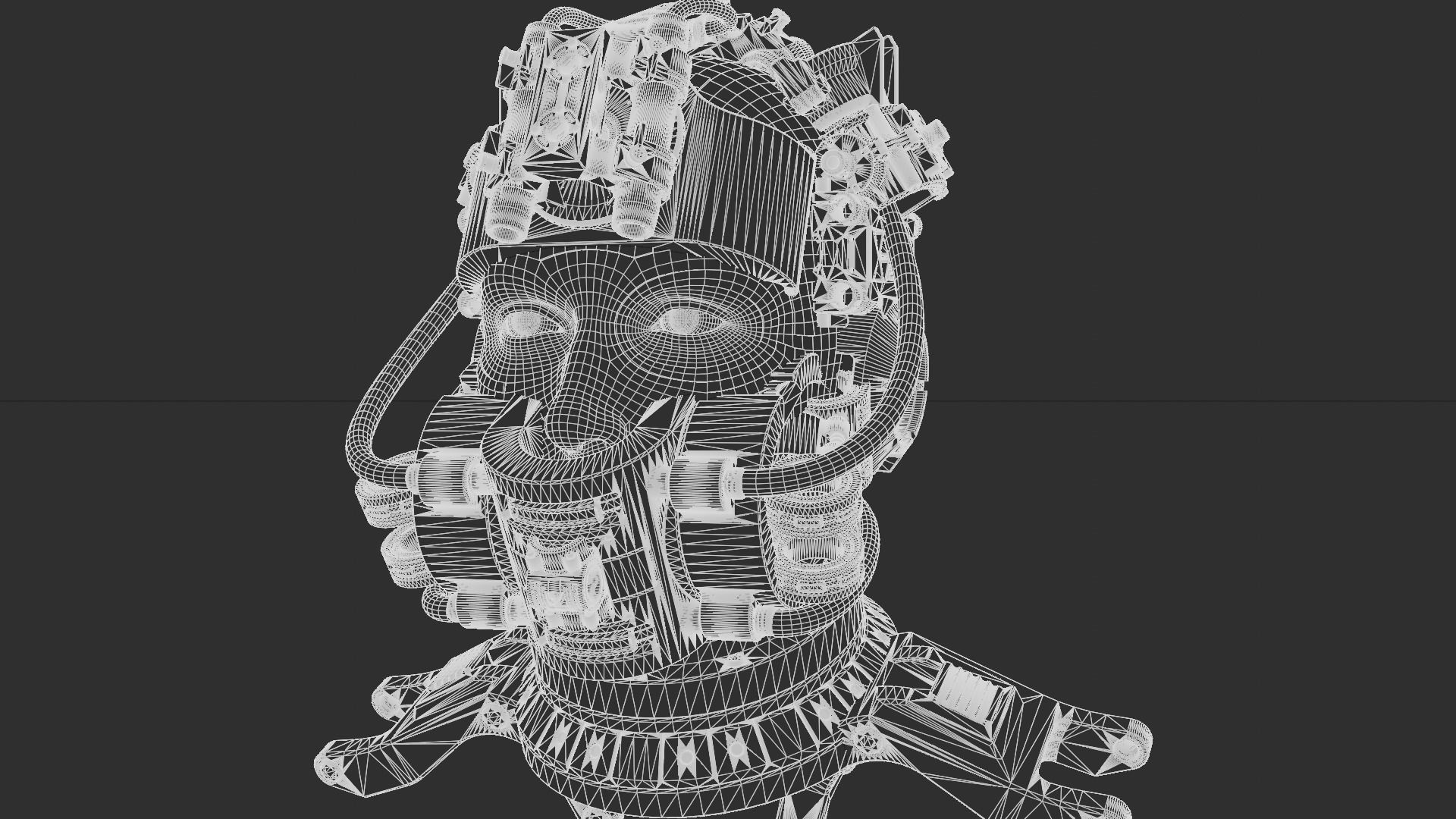 Sci-fi Character Cyborg 008 3D model_18