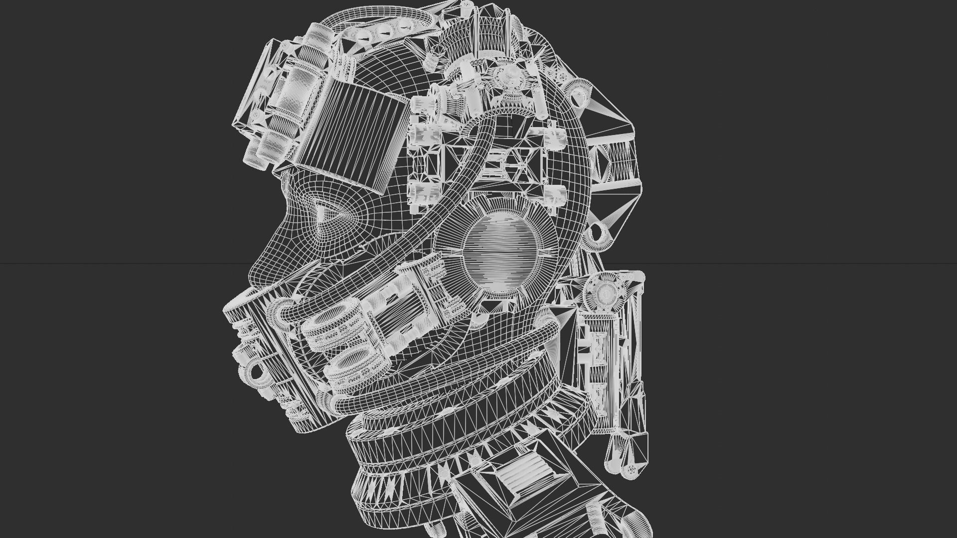 Sci-fi Character Cyborg 008 3D model_20