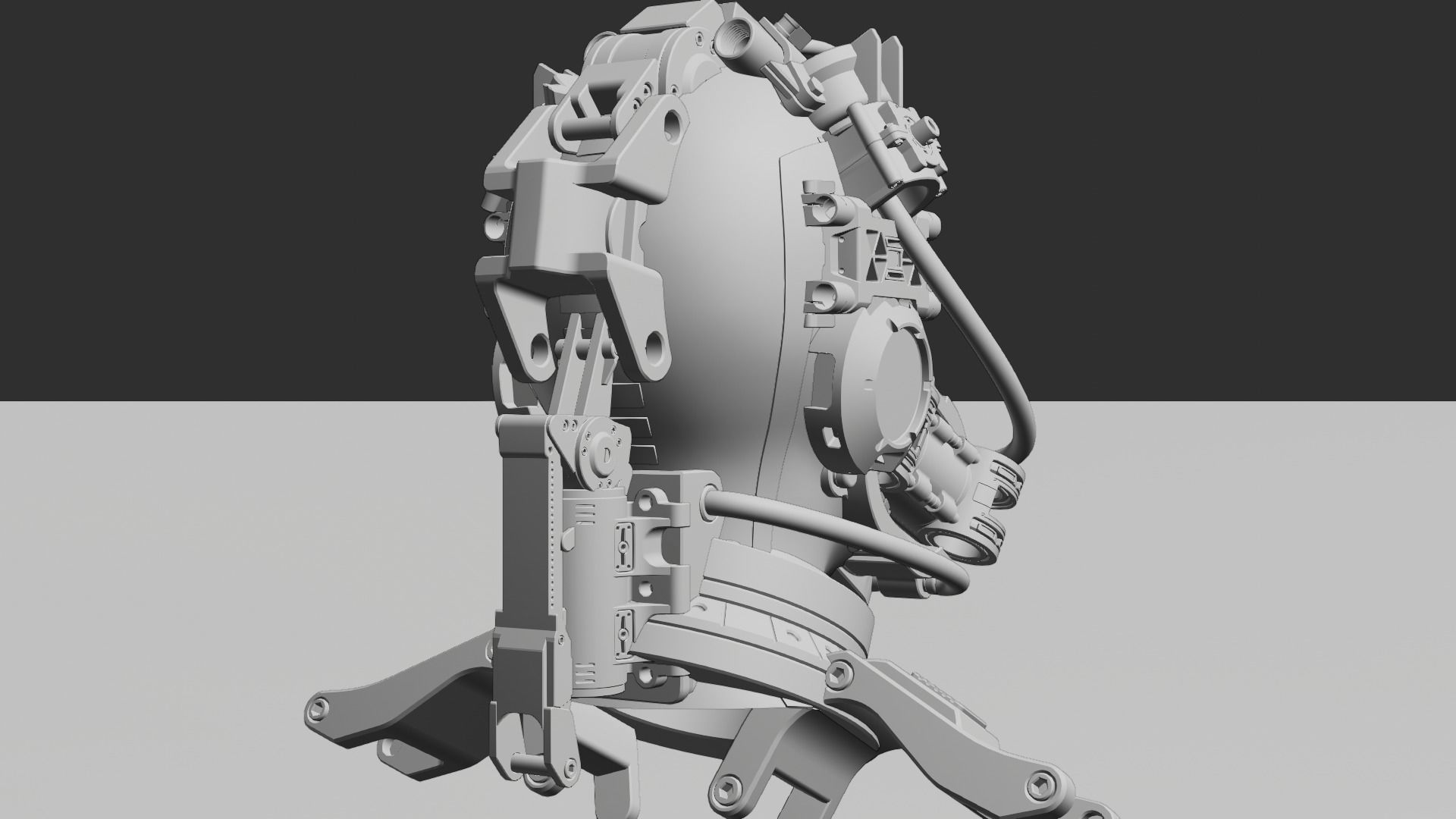 Sci-fi Character Cyborg 008 3D model_40