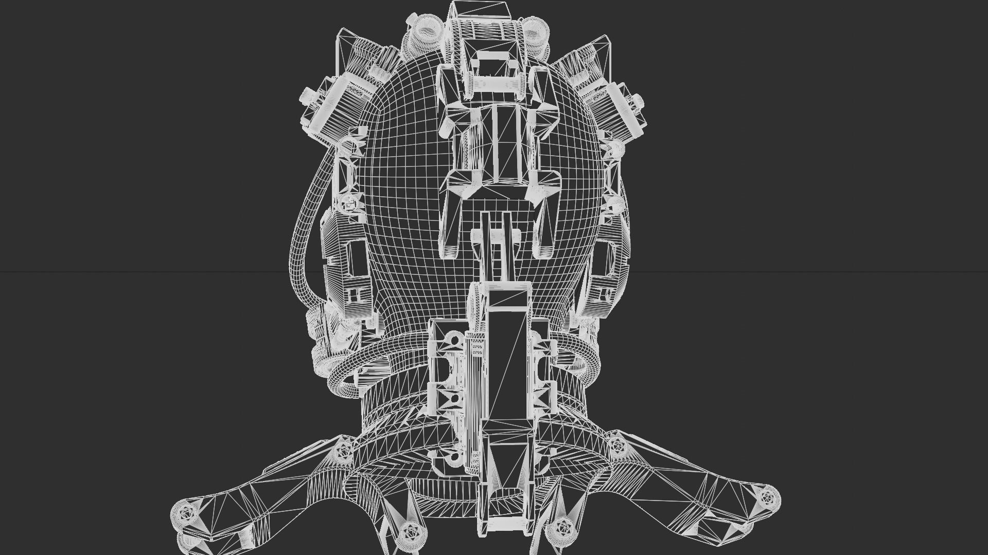 Sci-fi Character Cyborg 008 3D model_24