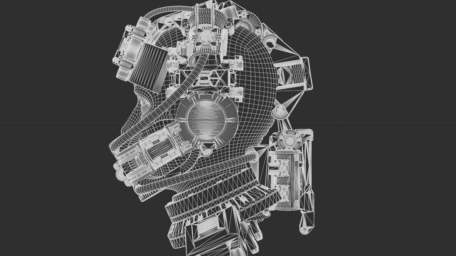 Sci-fi Character Cyborg 008 3D model_21